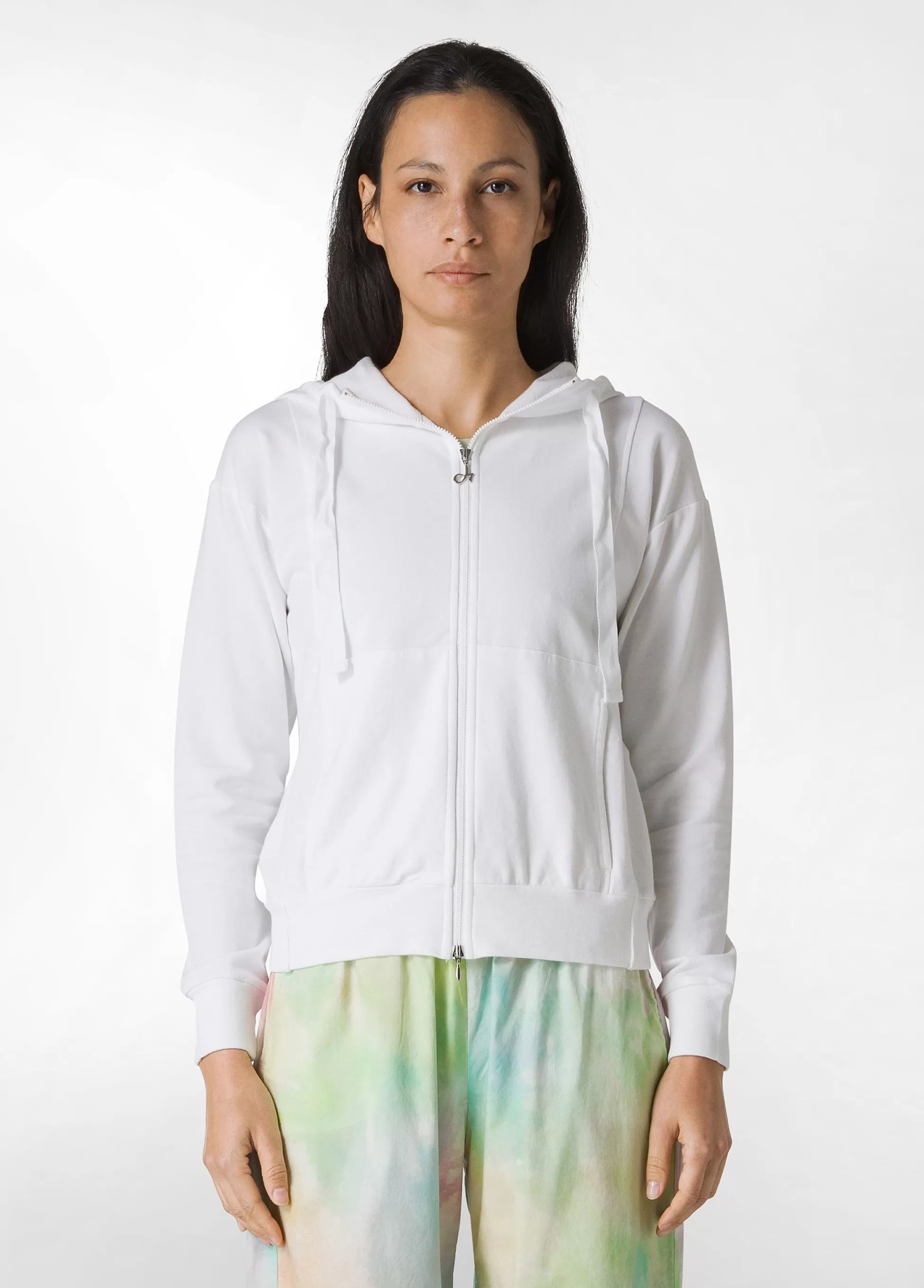 Donna DEHA Felpe & Maglieria*Felpa Core Leggera Con Zip E Cappuccio Bianco