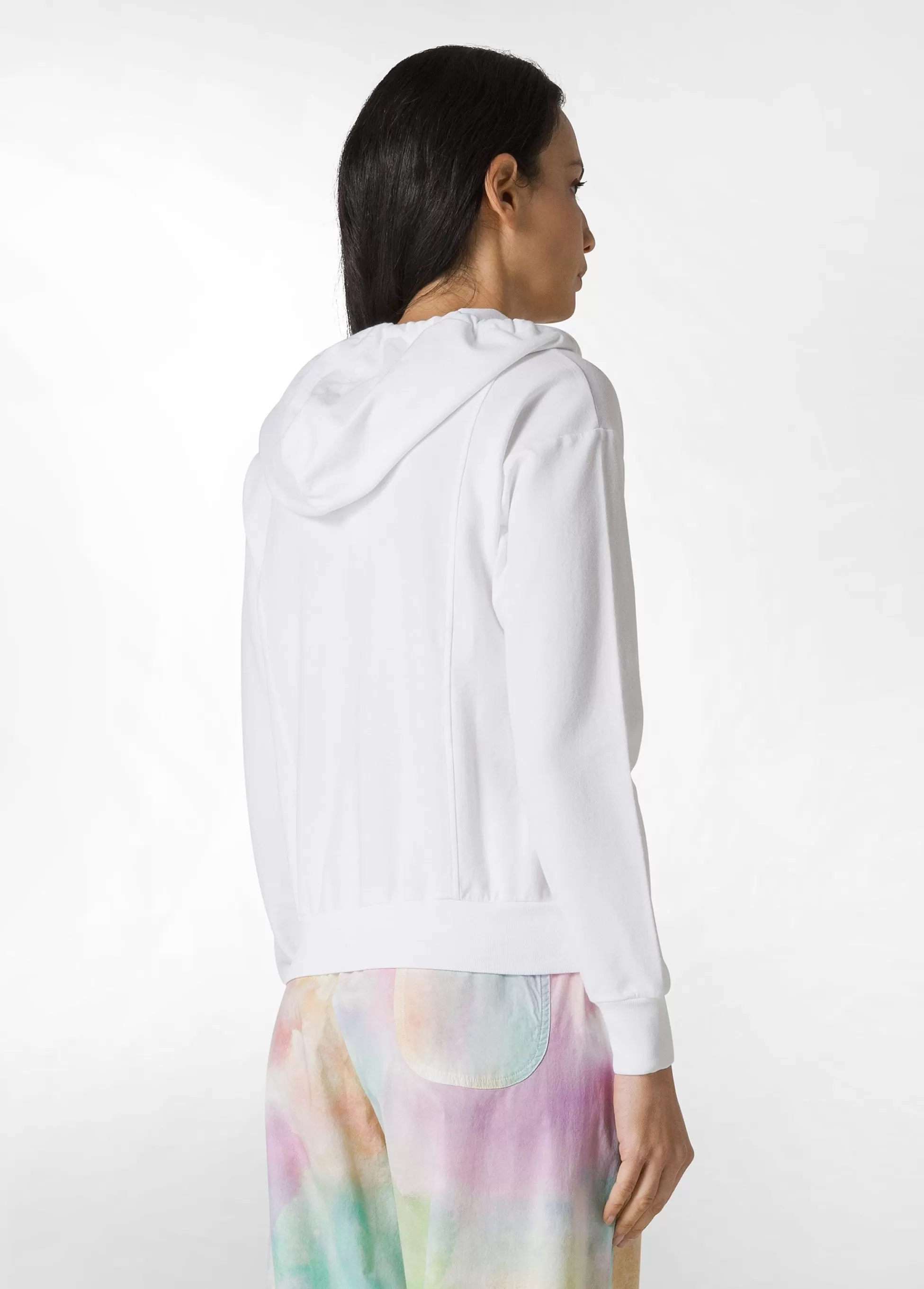 Donna DEHA Felpe & Maglieria*Felpa Core Leggera Con Zip E Cappuccio Bianco