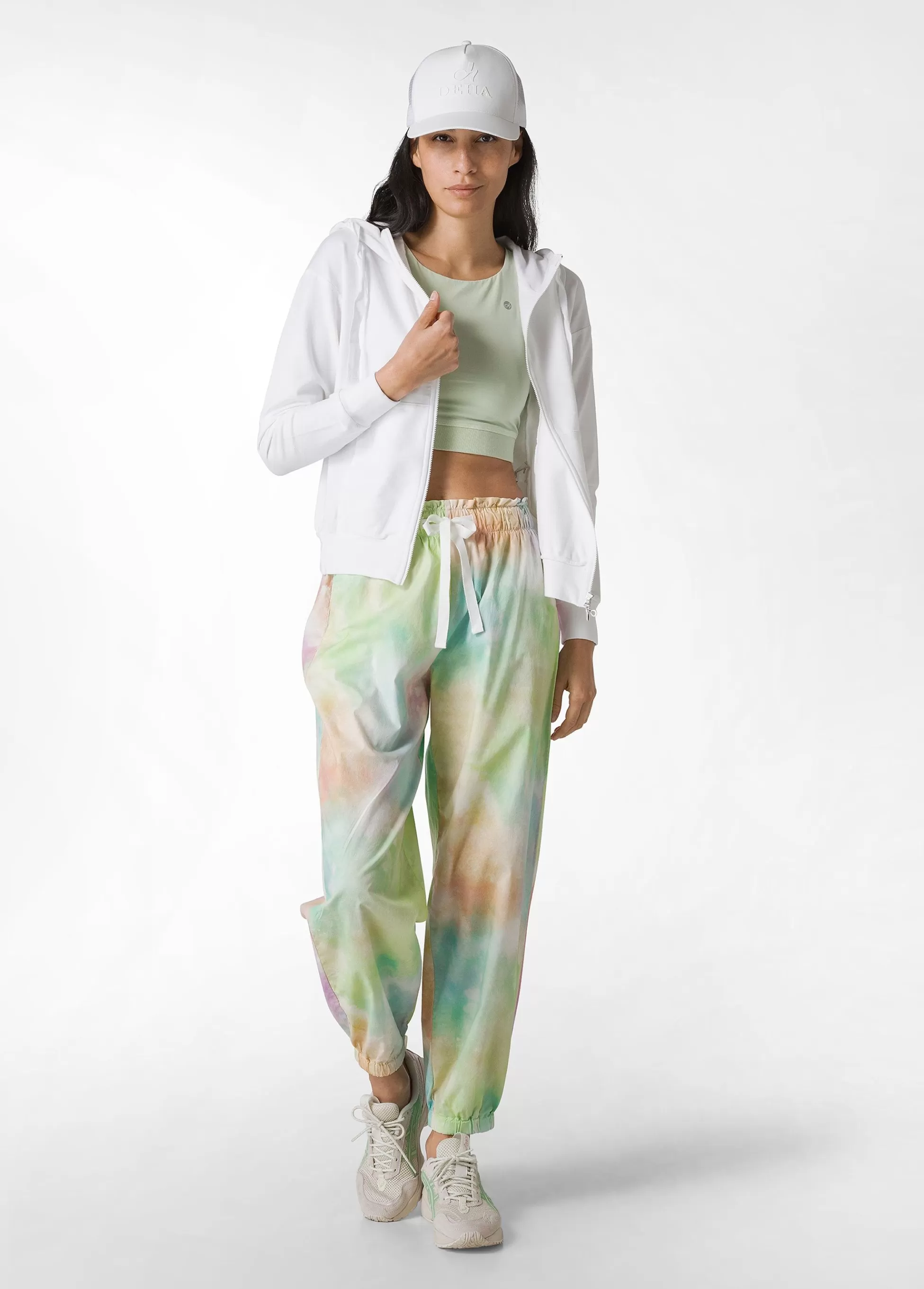 Donna DEHA Felpe & Maglieria*Felpa Core Leggera Con Zip E Cappuccio Bianco
