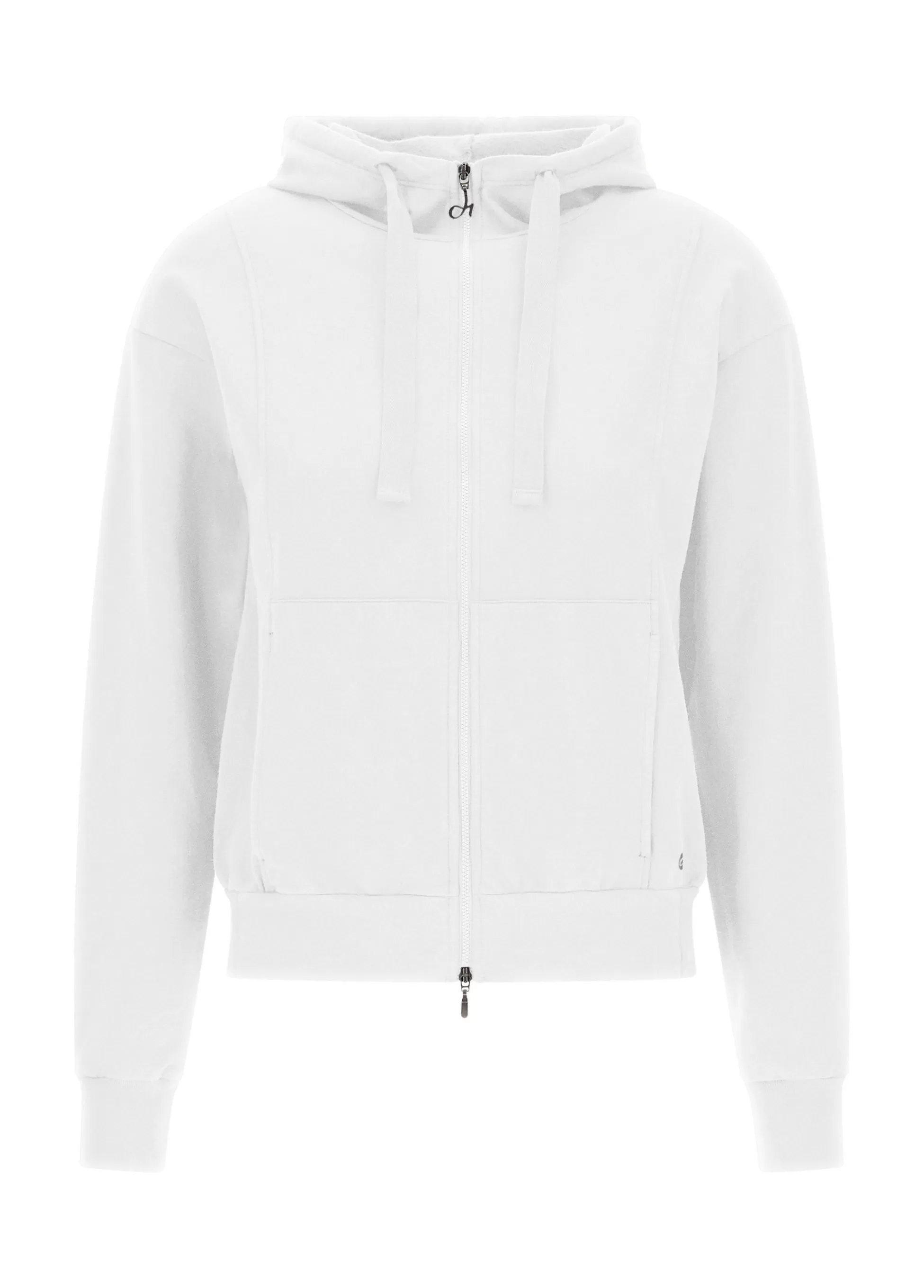 Donna DEHA Felpe & Maglieria*Felpa Core Leggera Con Zip E Cappuccio Bianco