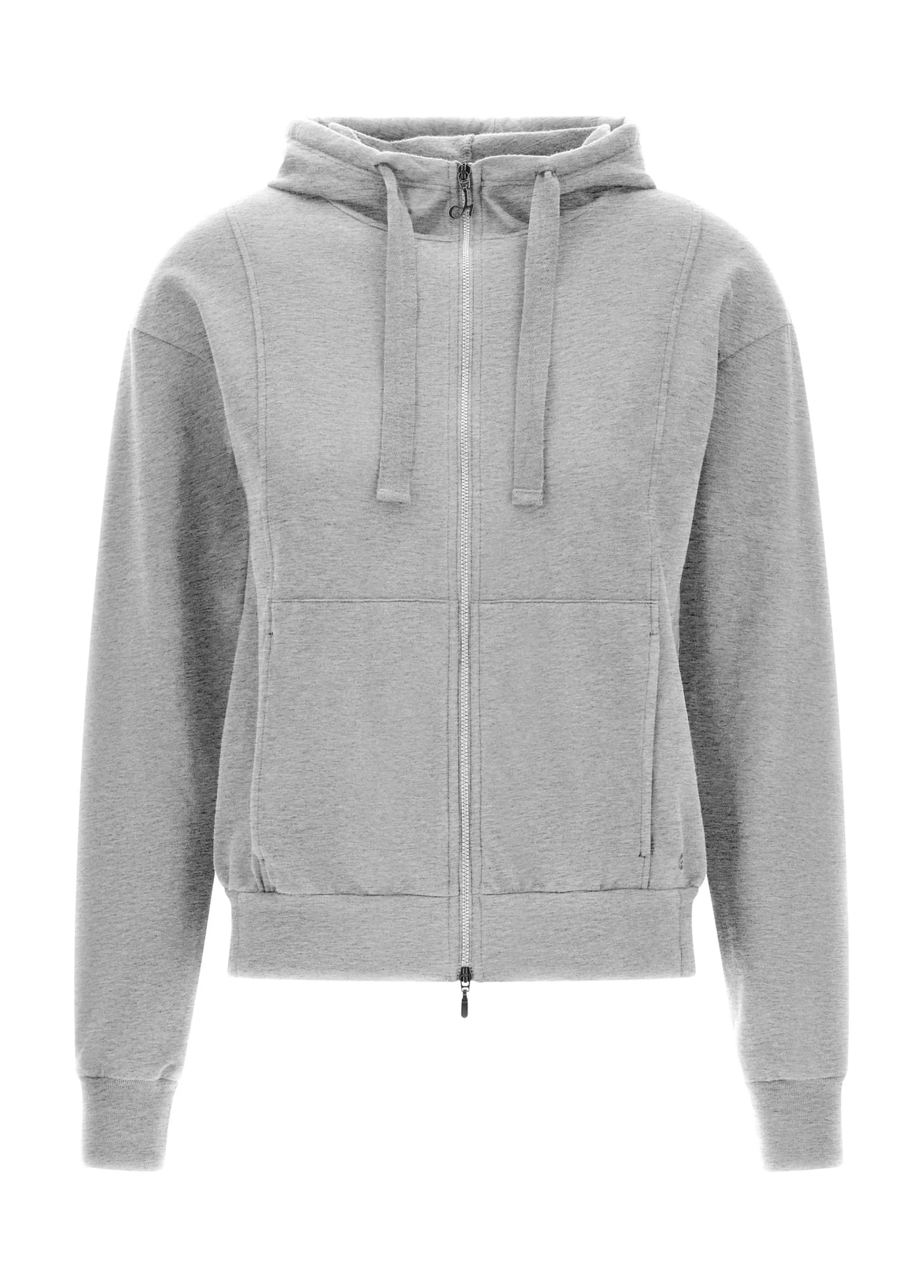 Donna DEHA Felpe & Maglieria*Felpa Core Leggera Con Zip E Cappuccio Grigio