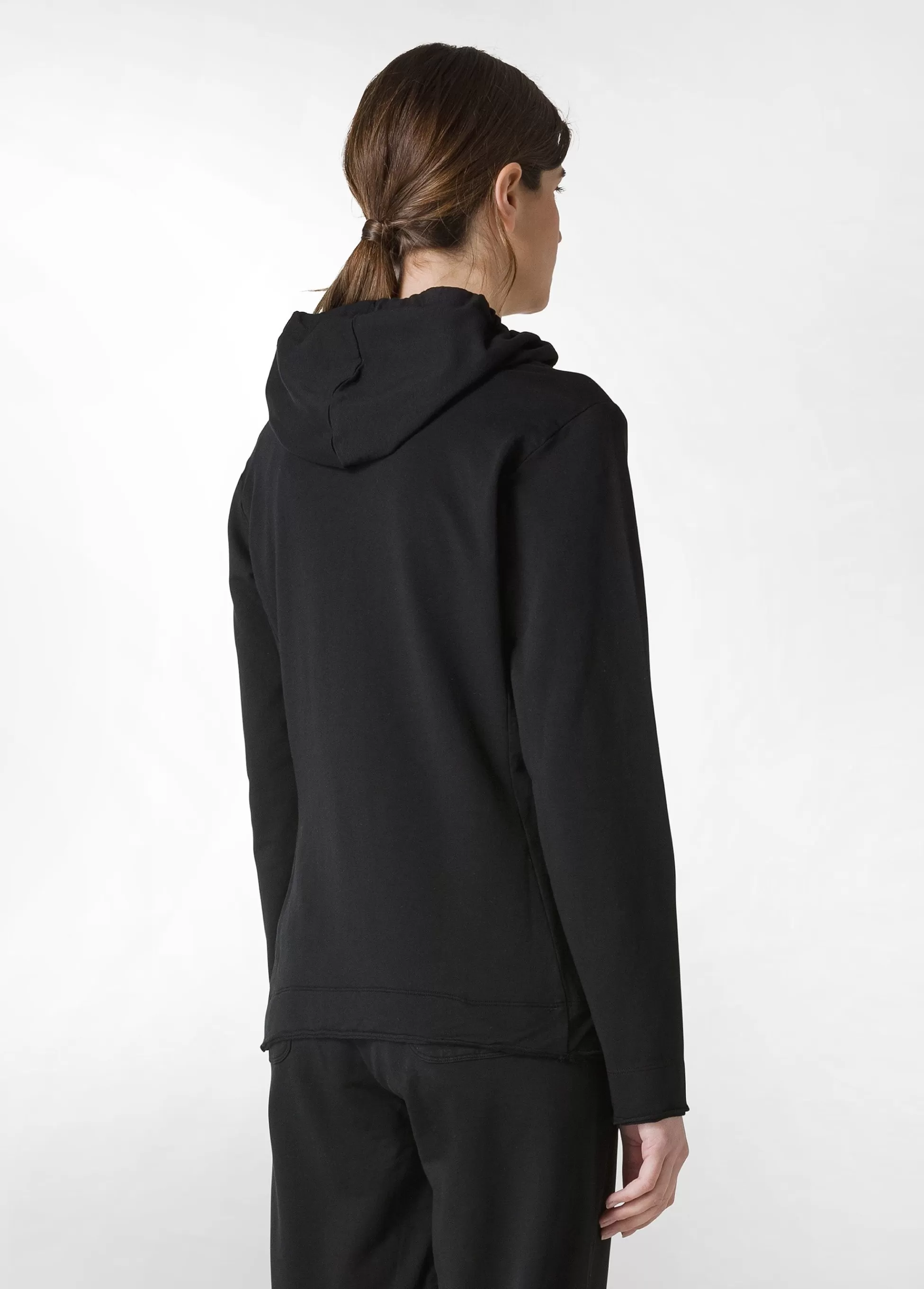 Donna DEHA Felpe & Maglieria*Felpa Core Leggera Con Zip E Cappuccio Nero