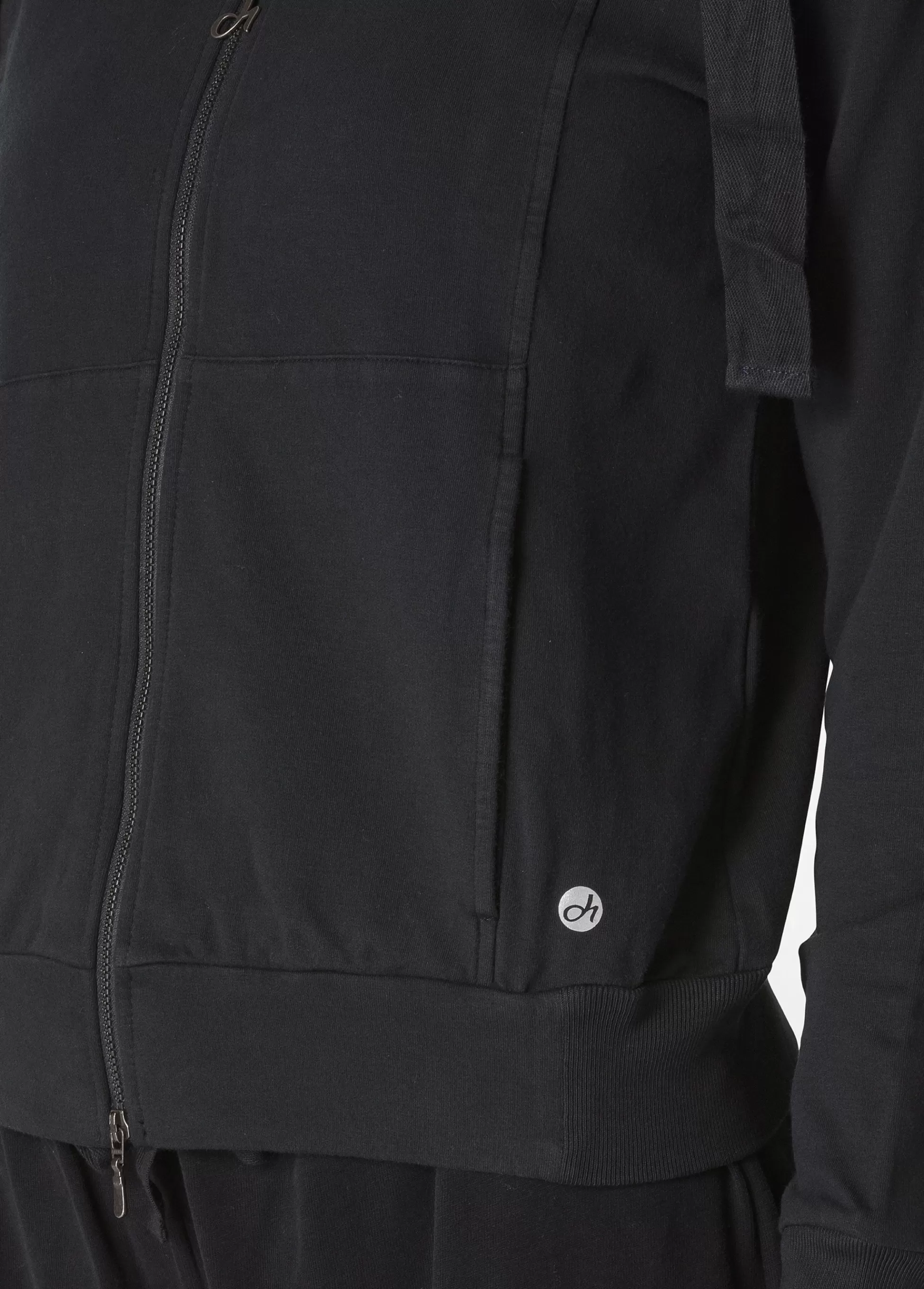 Donna DEHA Felpe & Maglieria*Felpa Core Leggera Con Zip E Cappuccio Nero