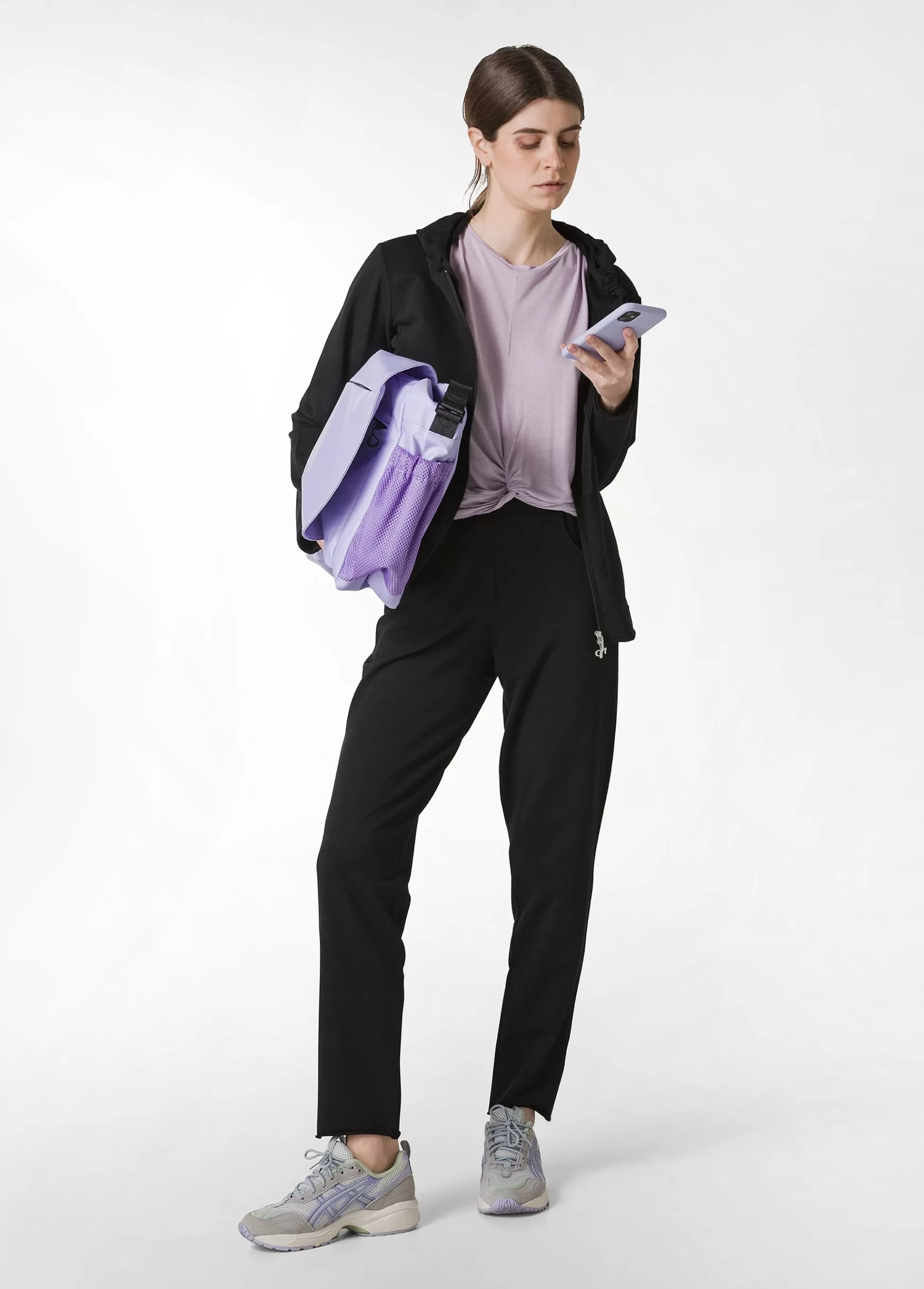 Donna DEHA Felpe & Maglieria*Felpa Core Leggera Con Zip E Cappuccio Nero