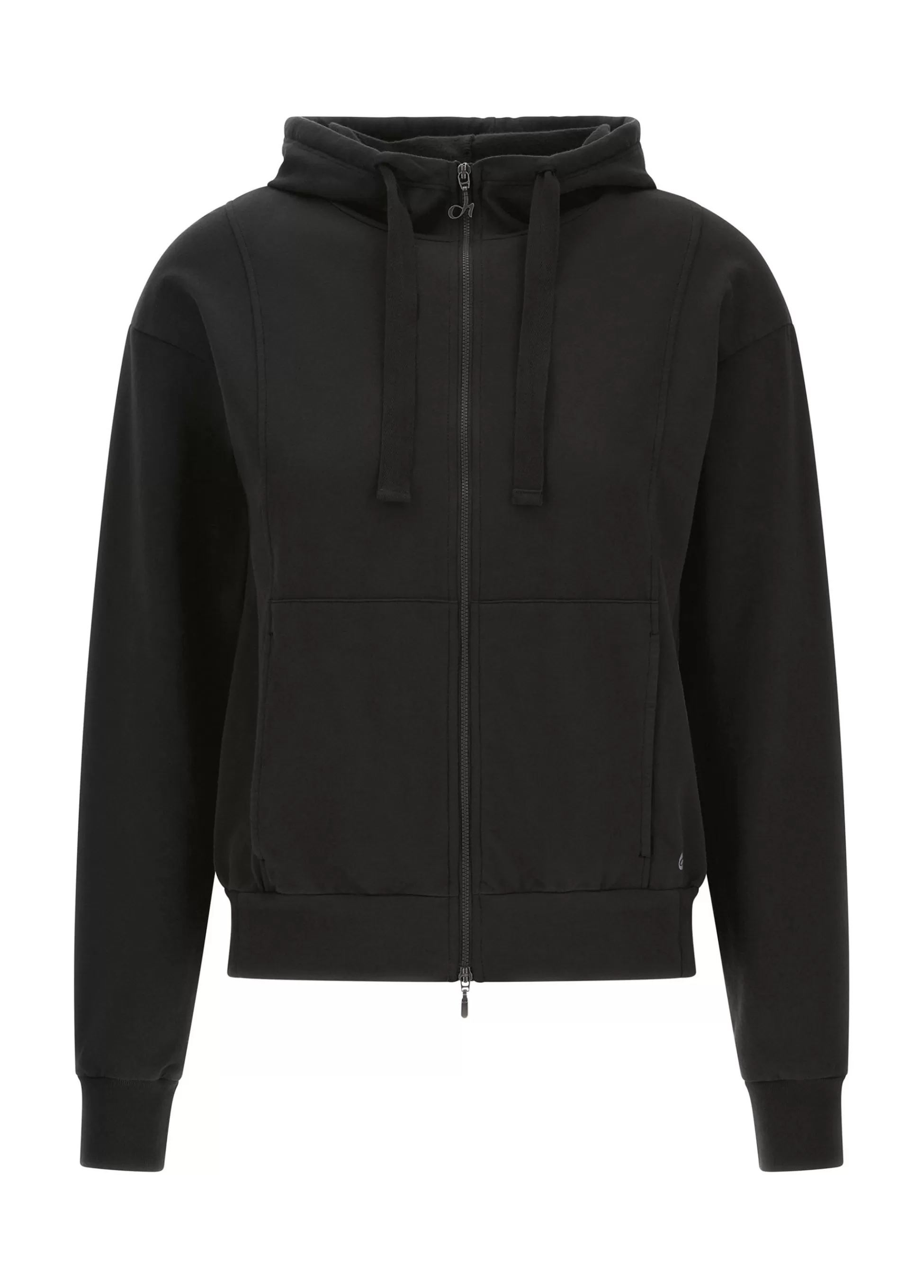 Donna DEHA Felpe & Maglieria*Felpa Core Leggera Con Zip E Cappuccio Nero