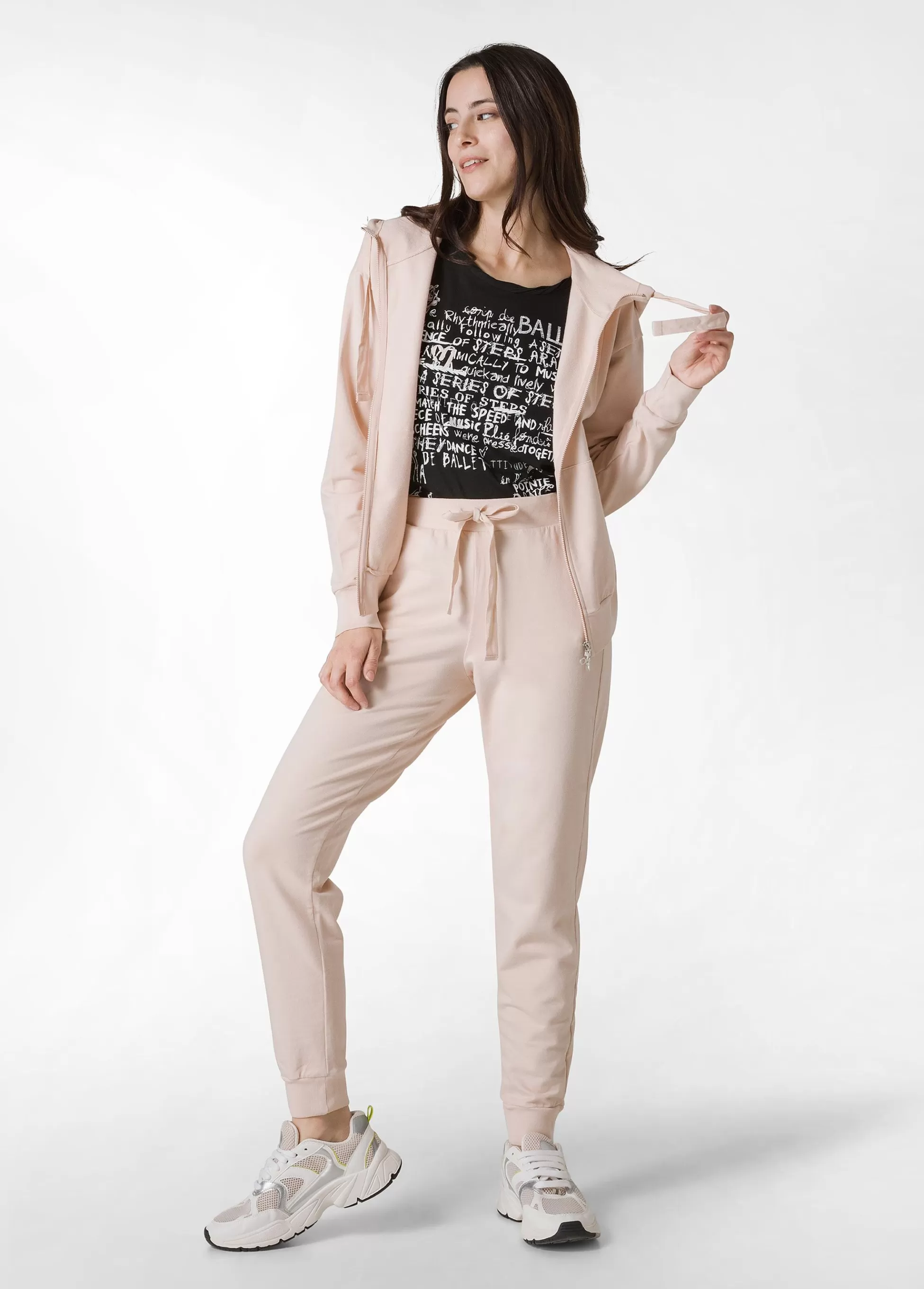 Donna DEHA Felpe & Maglieria*Felpa Core Leggera Con Zip E Cappuccio Rosa