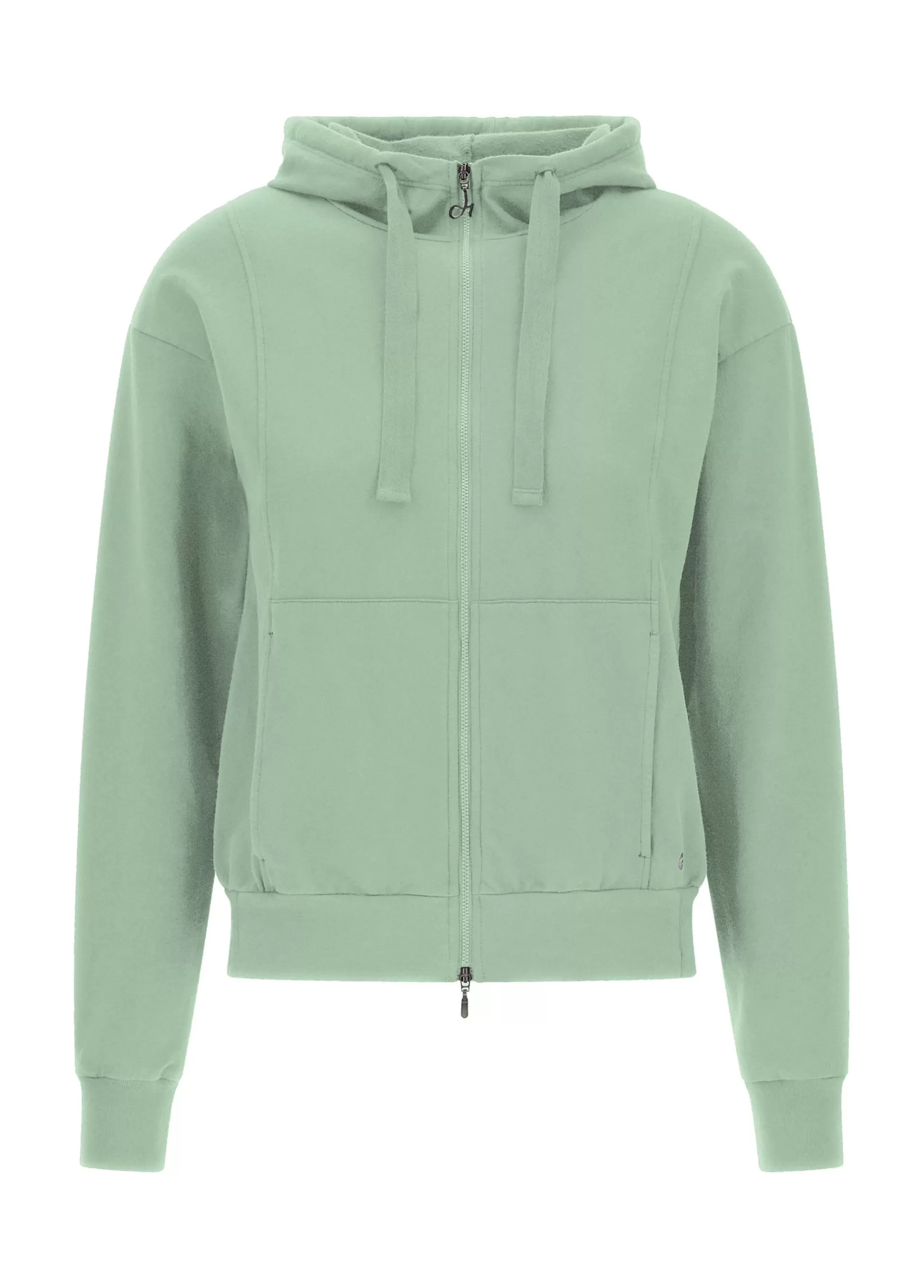 Donna DEHA Felpe & Maglieria*Felpa Core Leggera Con Zip E Cappuccio Verde