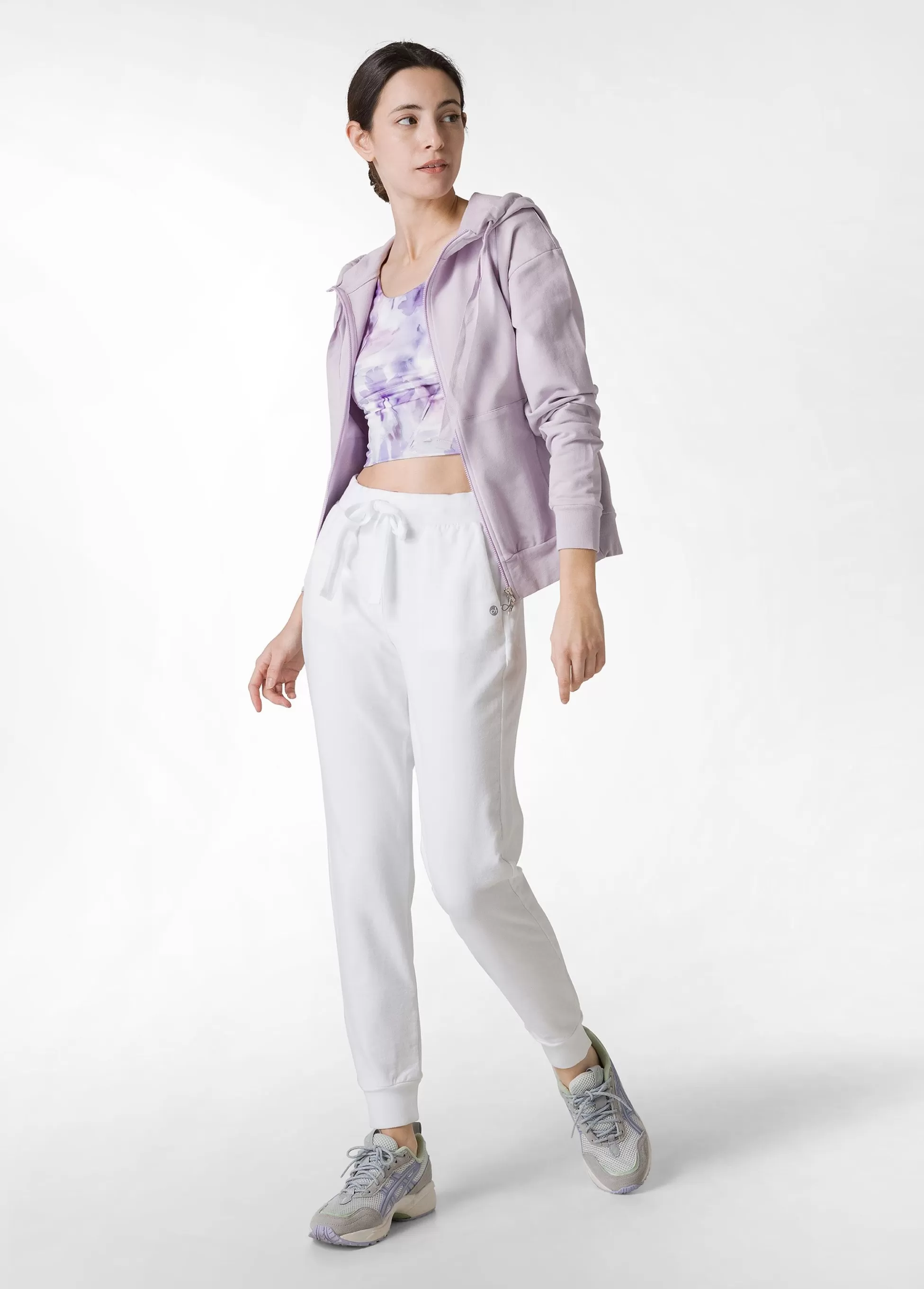 Donna DEHA Felpe & Maglieria*Felpa Core Leggera Con Zip E Cappuccio Viola