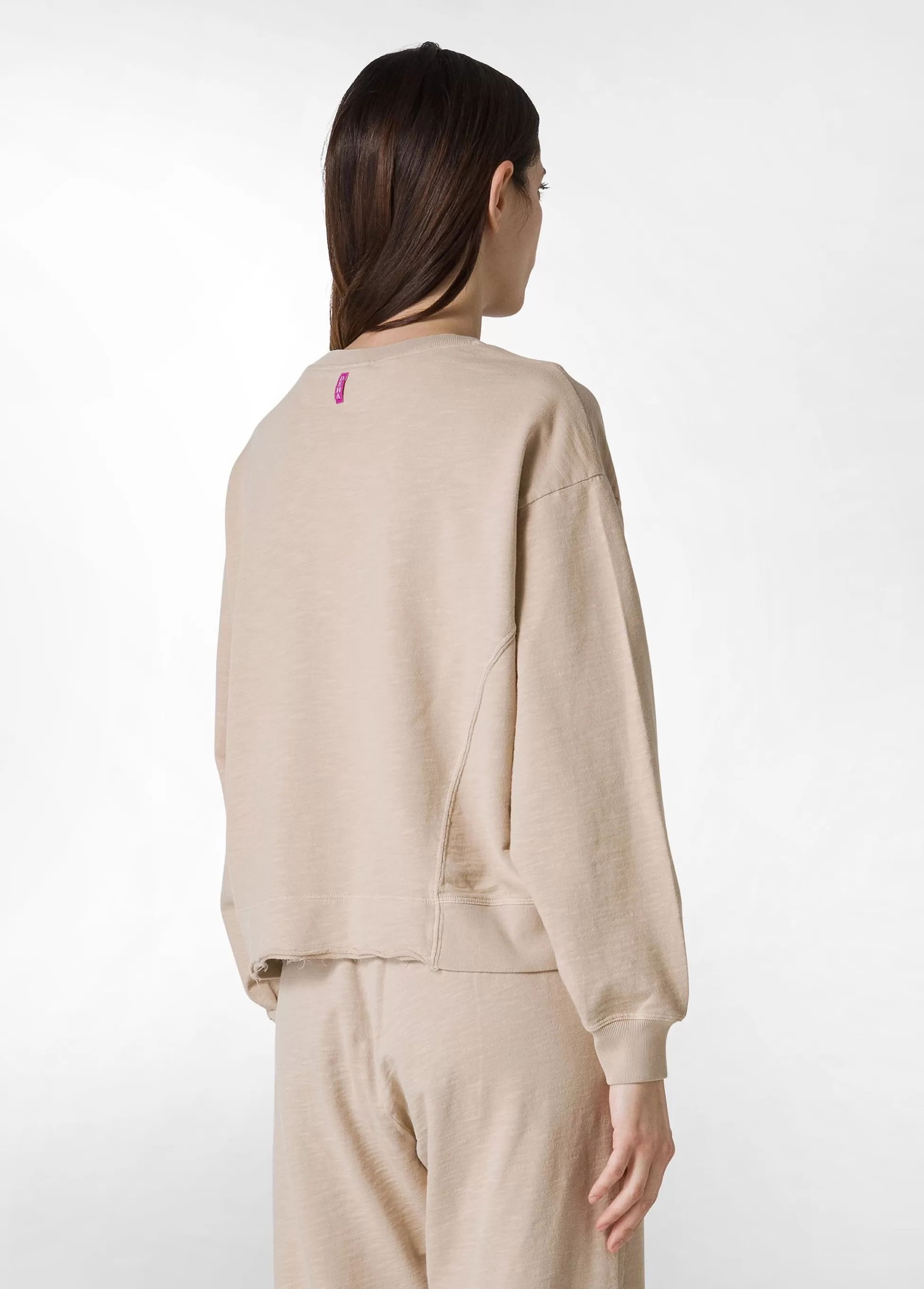 Donna DEHA Felpe & Maglieria*Felpa Fiammata Vintage Beige