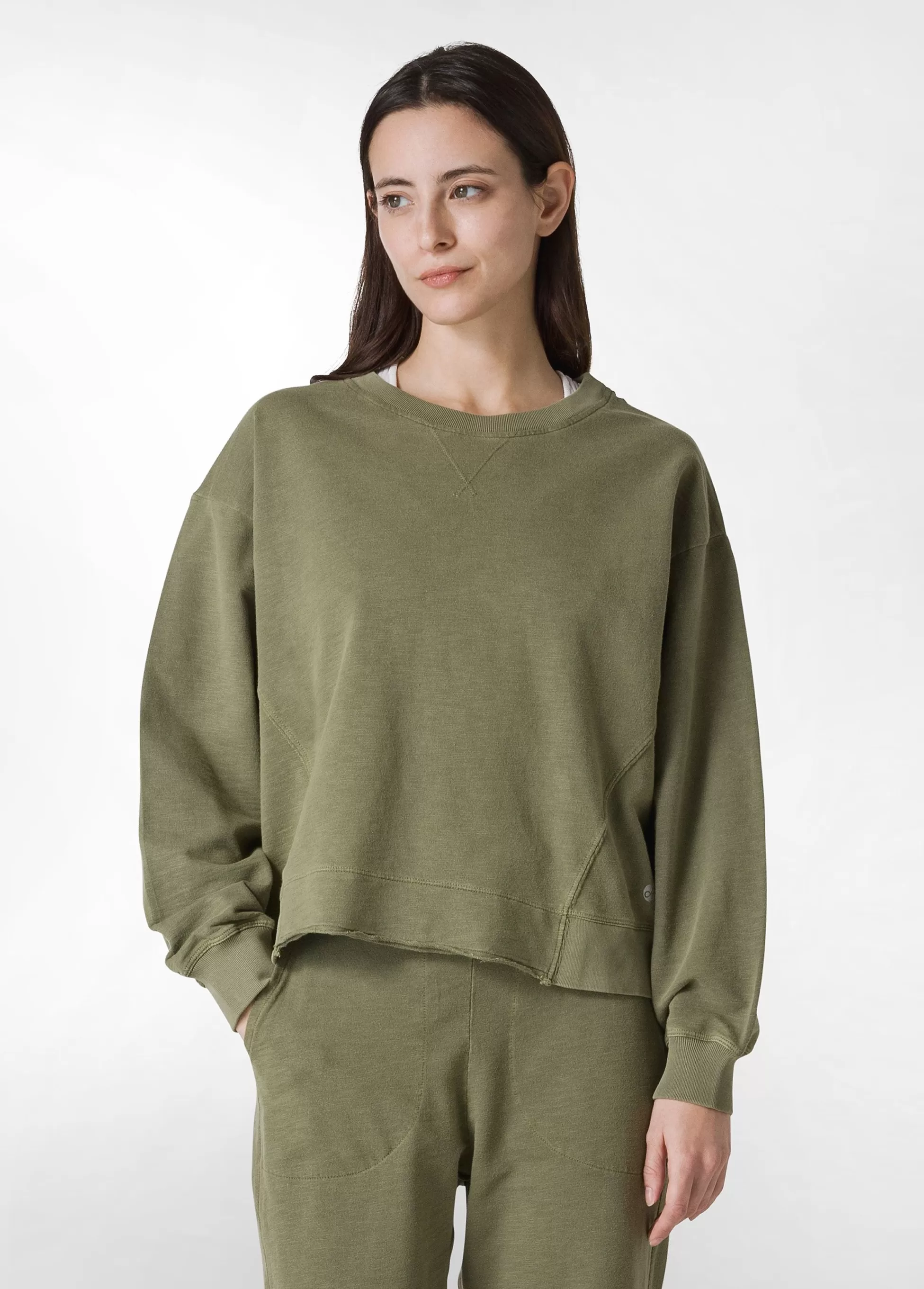 Donna DEHA Felpe & Maglieria*Felpa Fiammata Vintage Verde