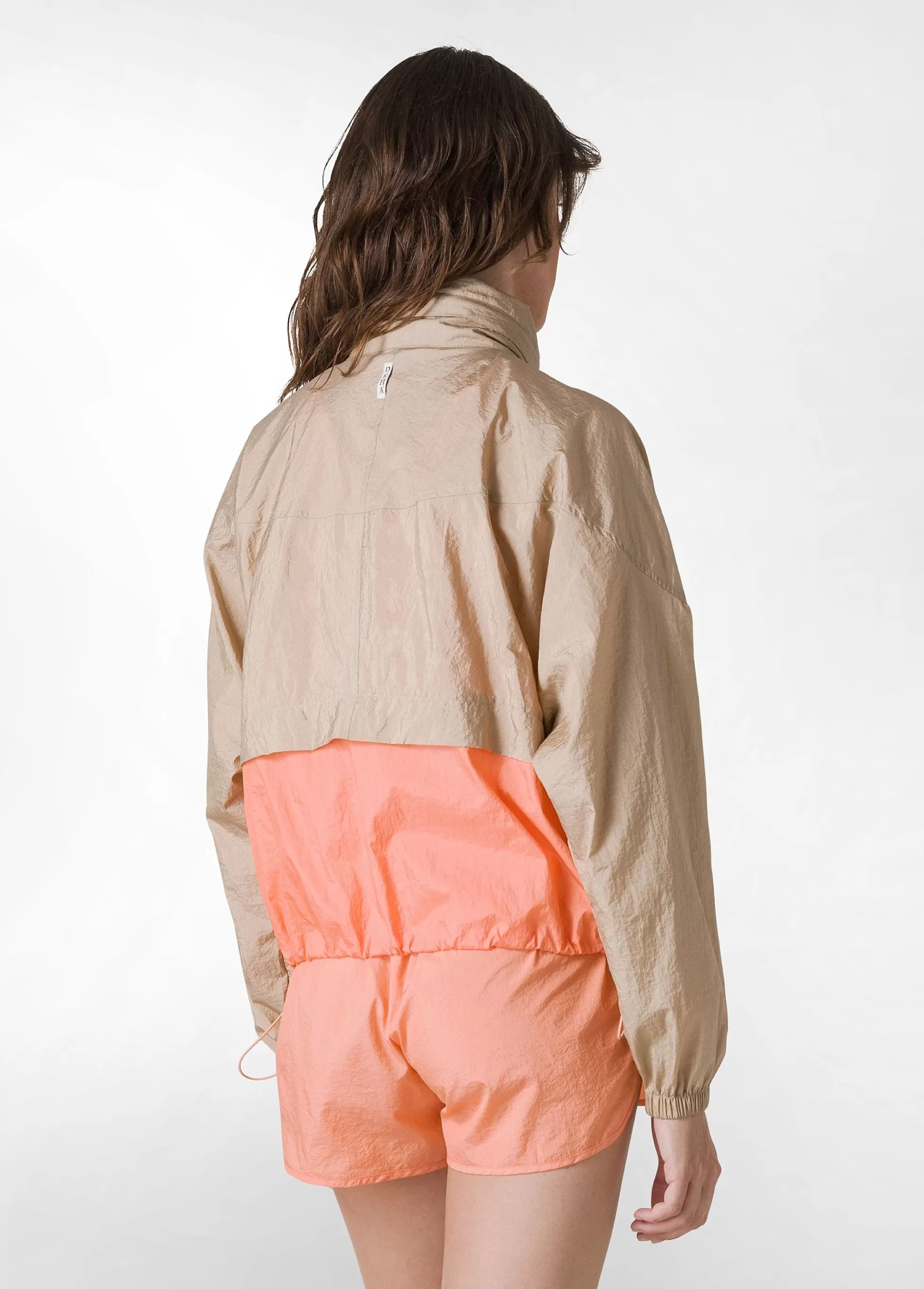 Donna DEHA Giacche E Giubbotti*Giubbino Bicolore In Nylon Arancio