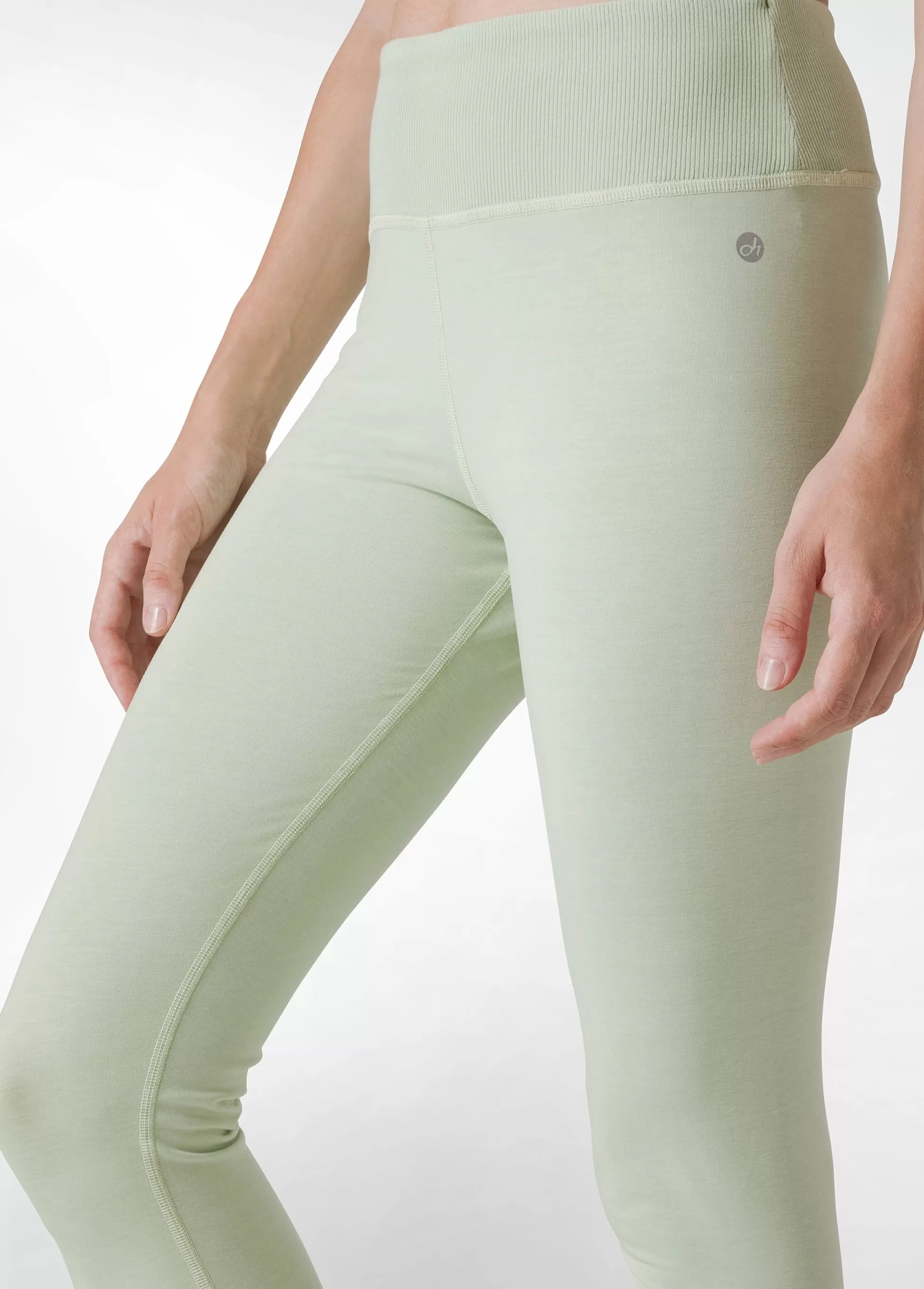 Donna DEHA Leggings & Pantaloni Sportivi*Leggings 7/8 Effetto Vintage Verde
