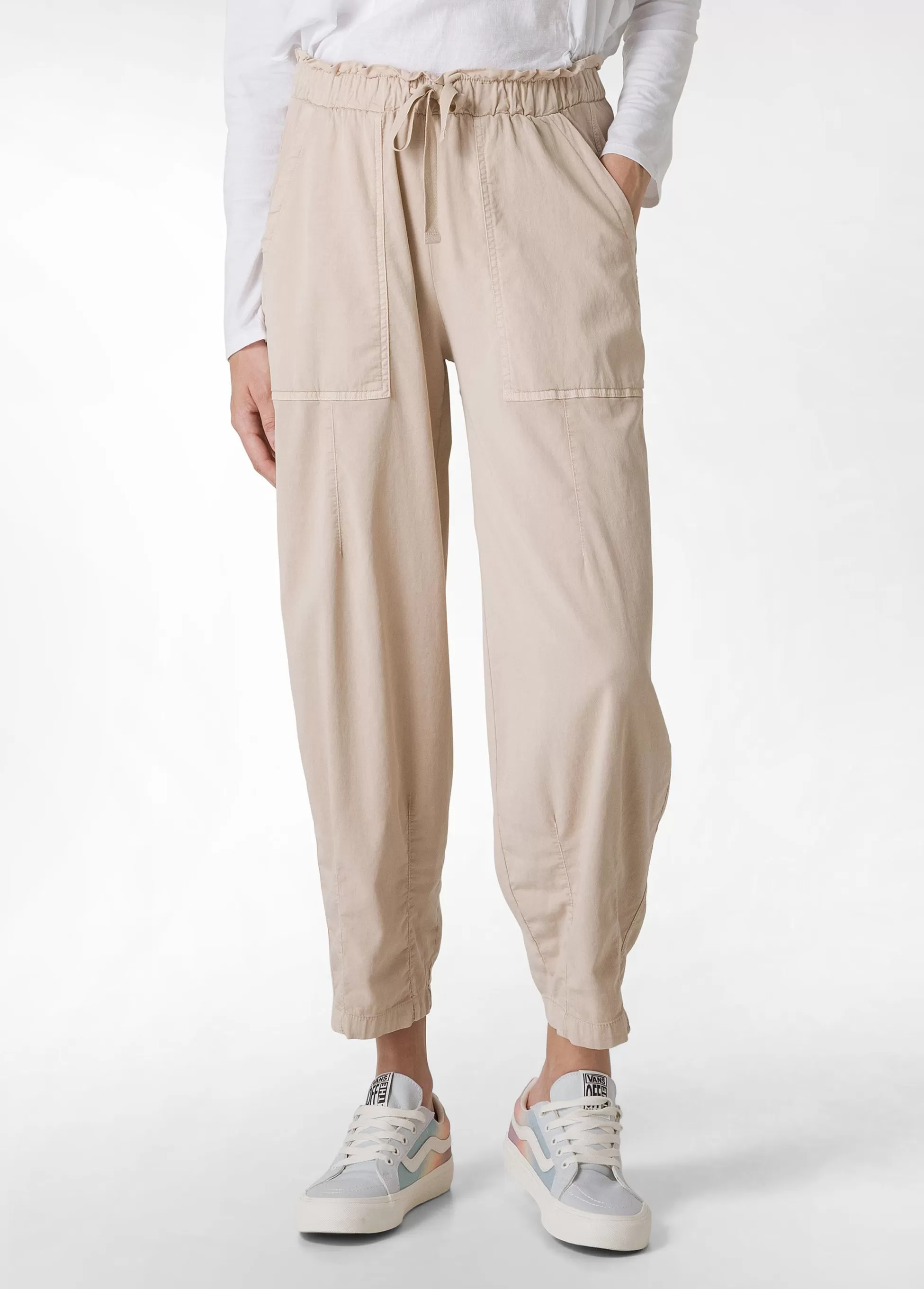 Donna DEHA Pantaloni*Pantalone Balloon In Gabardine Vintage Beige