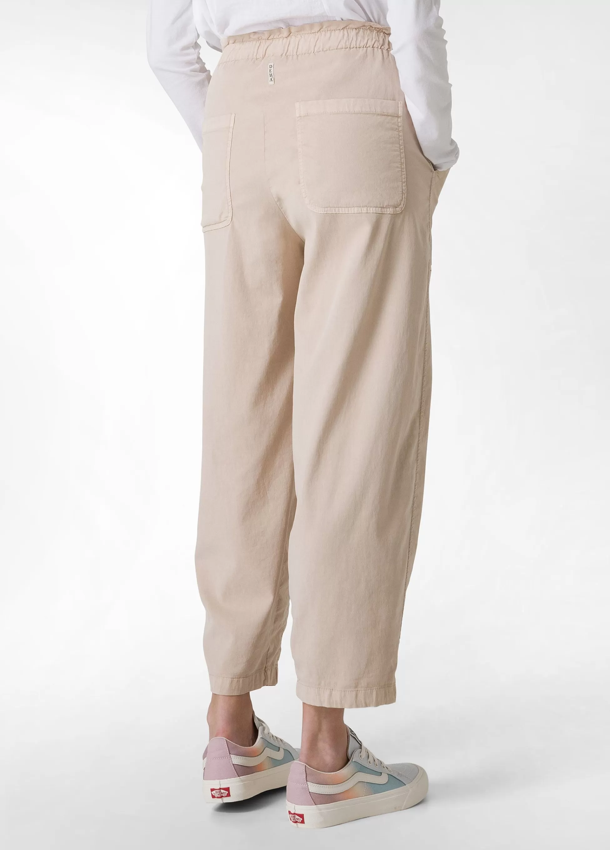 Donna DEHA Pantaloni*Pantalone Balloon In Gabardine Vintage Beige
