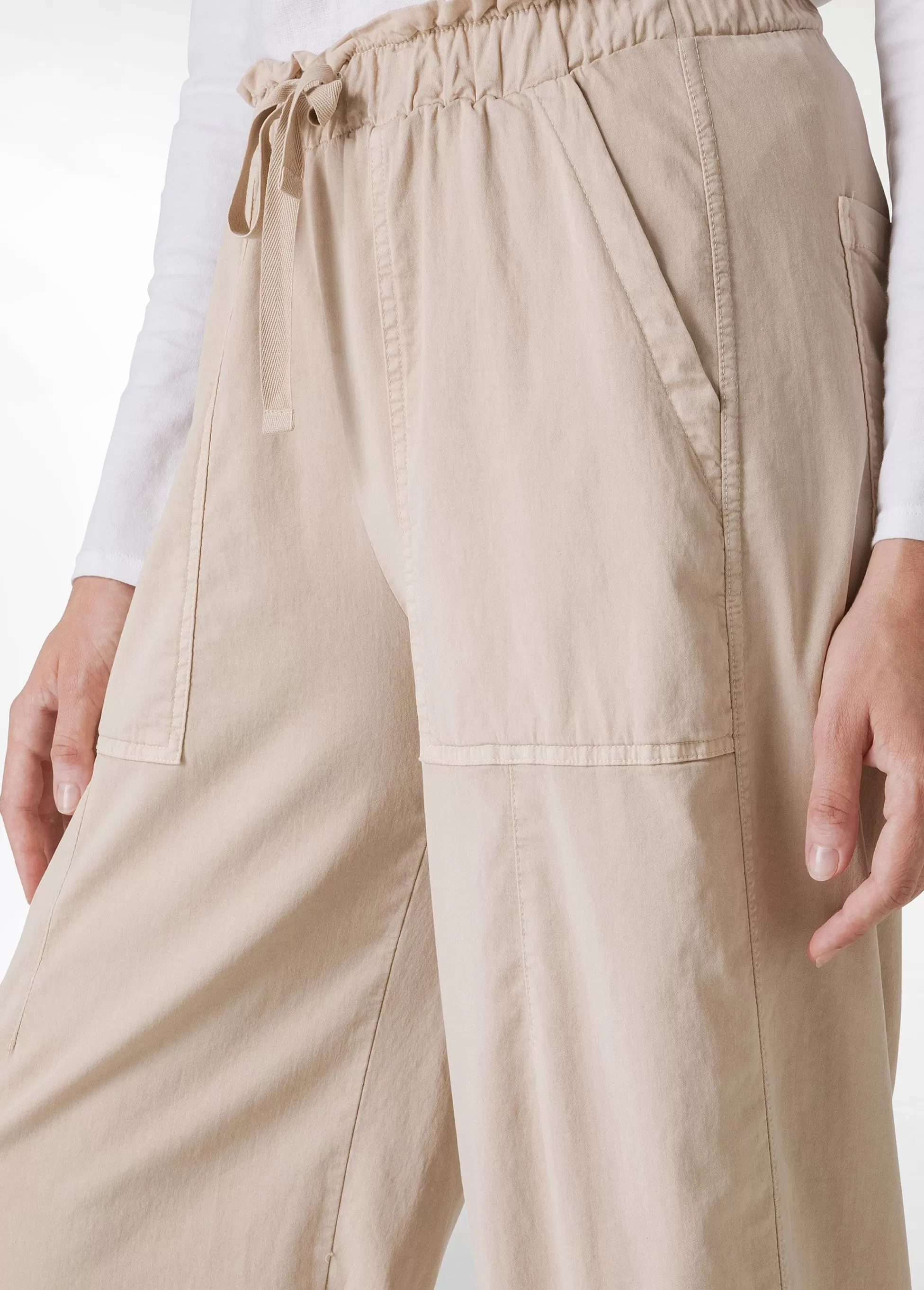 Donna DEHA Pantaloni*Pantalone Balloon In Gabardine Vintage Beige