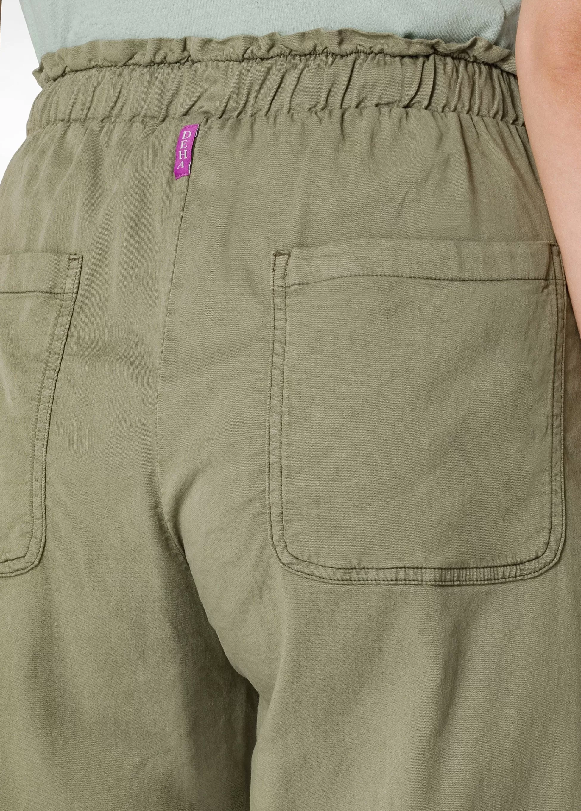 Donna DEHA Pantaloni*Pantalone Balloon In Gabardine Vintage Verde