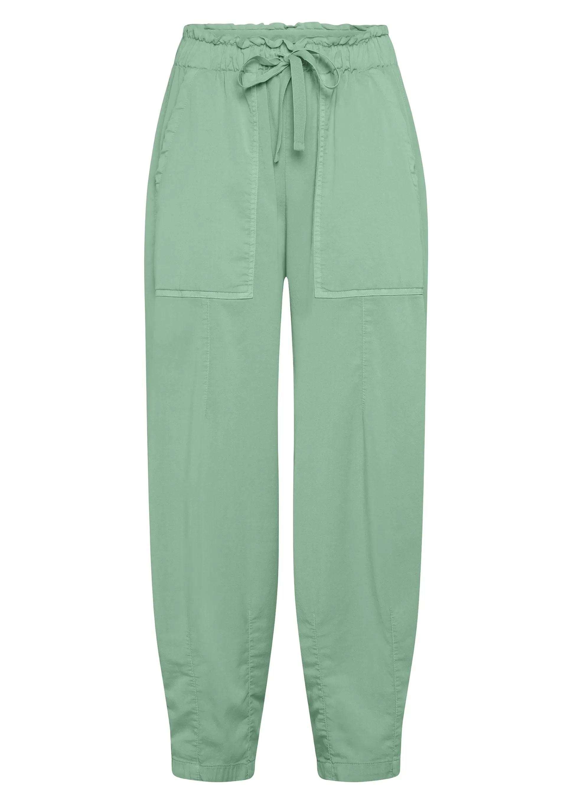 Donna DEHA Pantaloni*Pantalone Balloon In Gabardine Vintage Verde