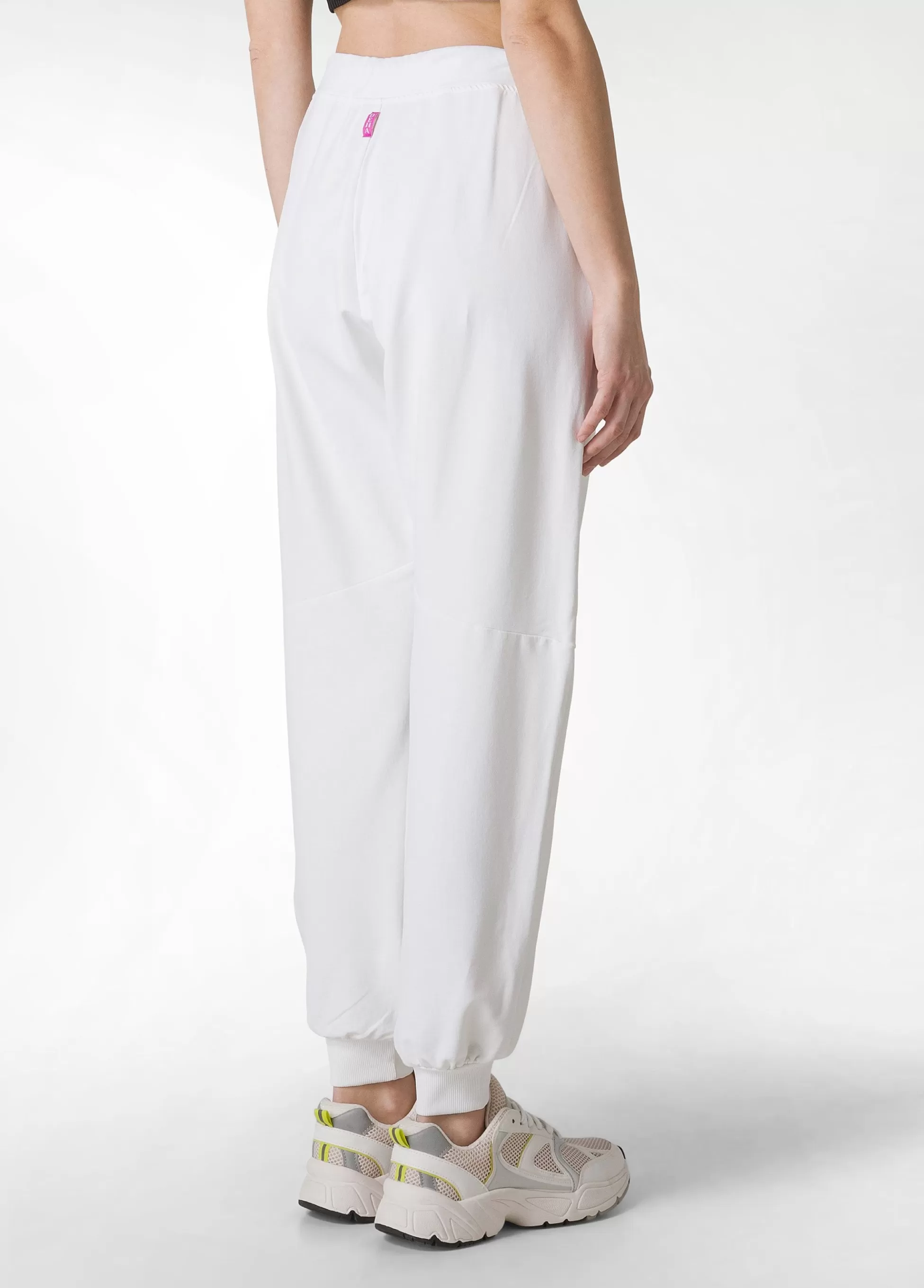 Donna DEHA Pantaloni*Pantalone In Felpa Dettagli Neri Bianco