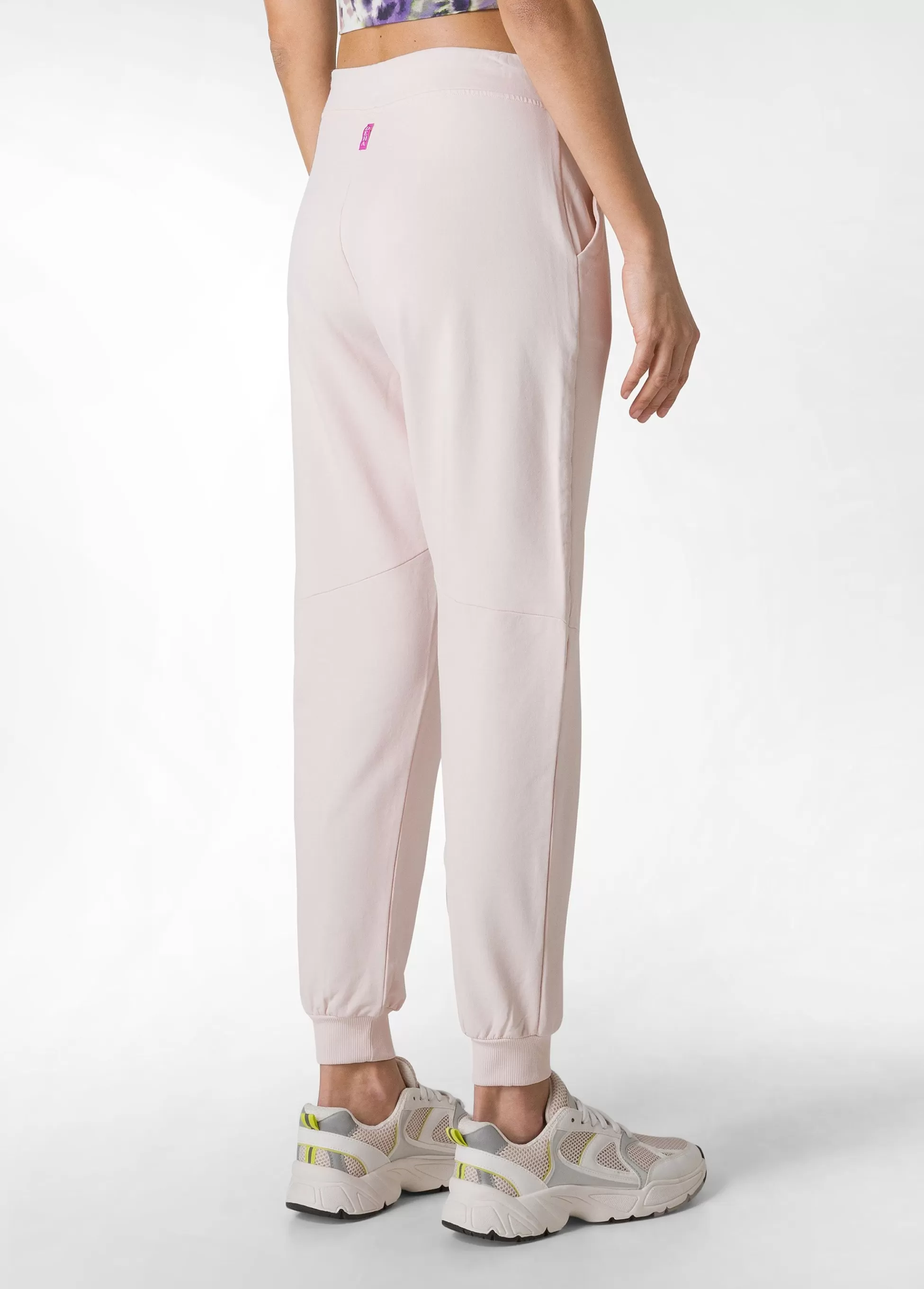 Donna DEHA Pantaloni*Pantalone In Felpa Dettagli Neri Rosa