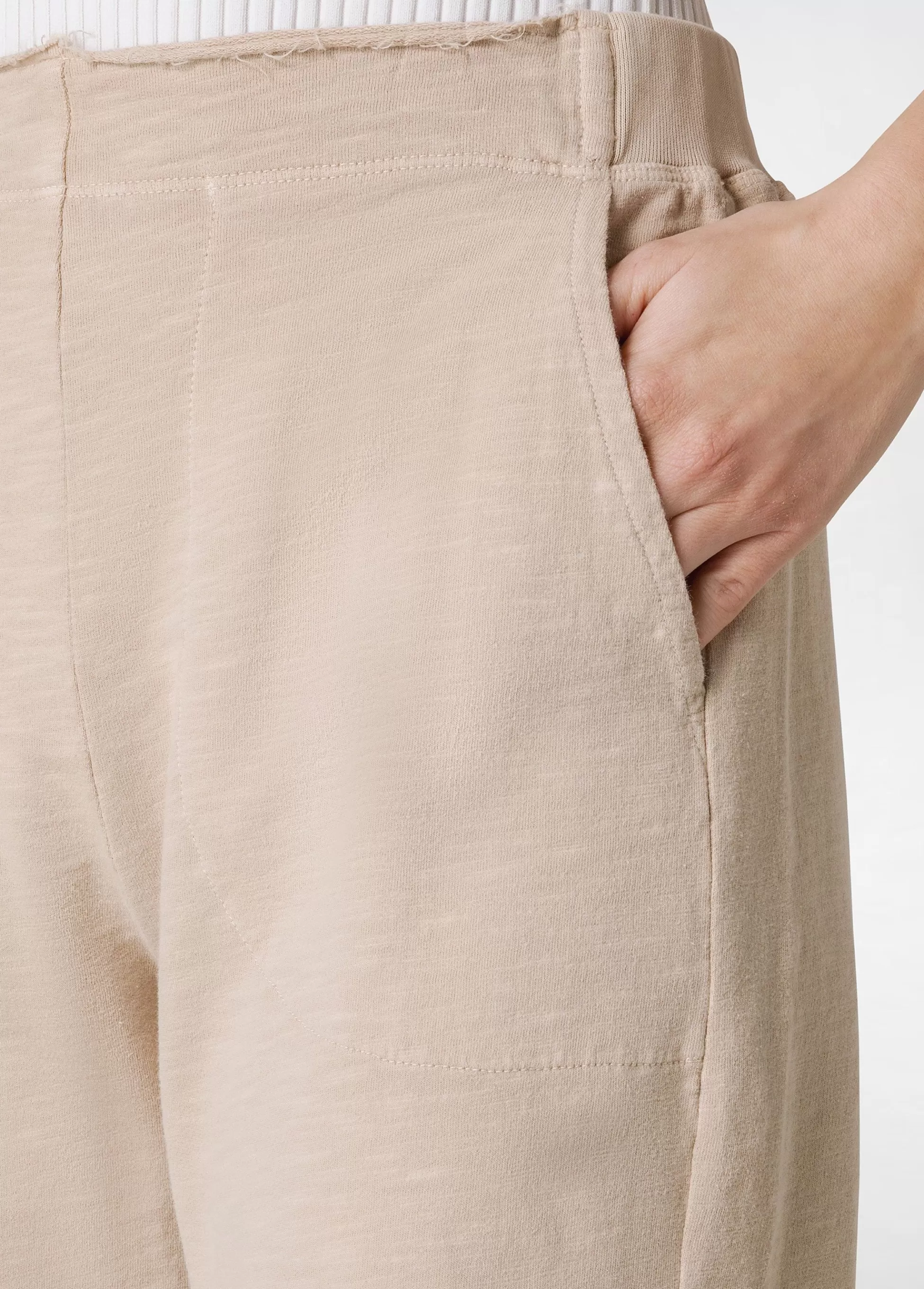 Donna DEHA Pantaloni*Pantalone In Felpa Fiammata Vintage Beige