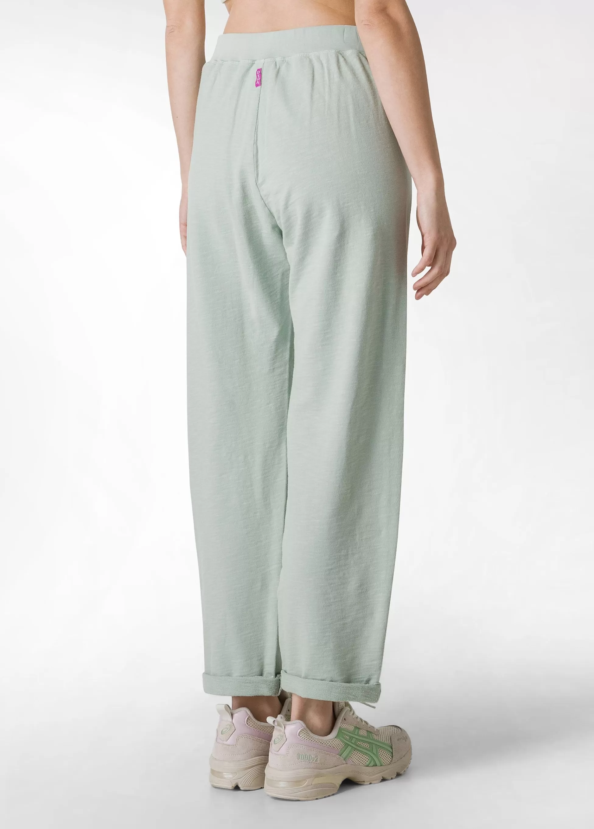 Donna DEHA Pantaloni*Pantalone In Felpa Fiammata Vintage Verde
