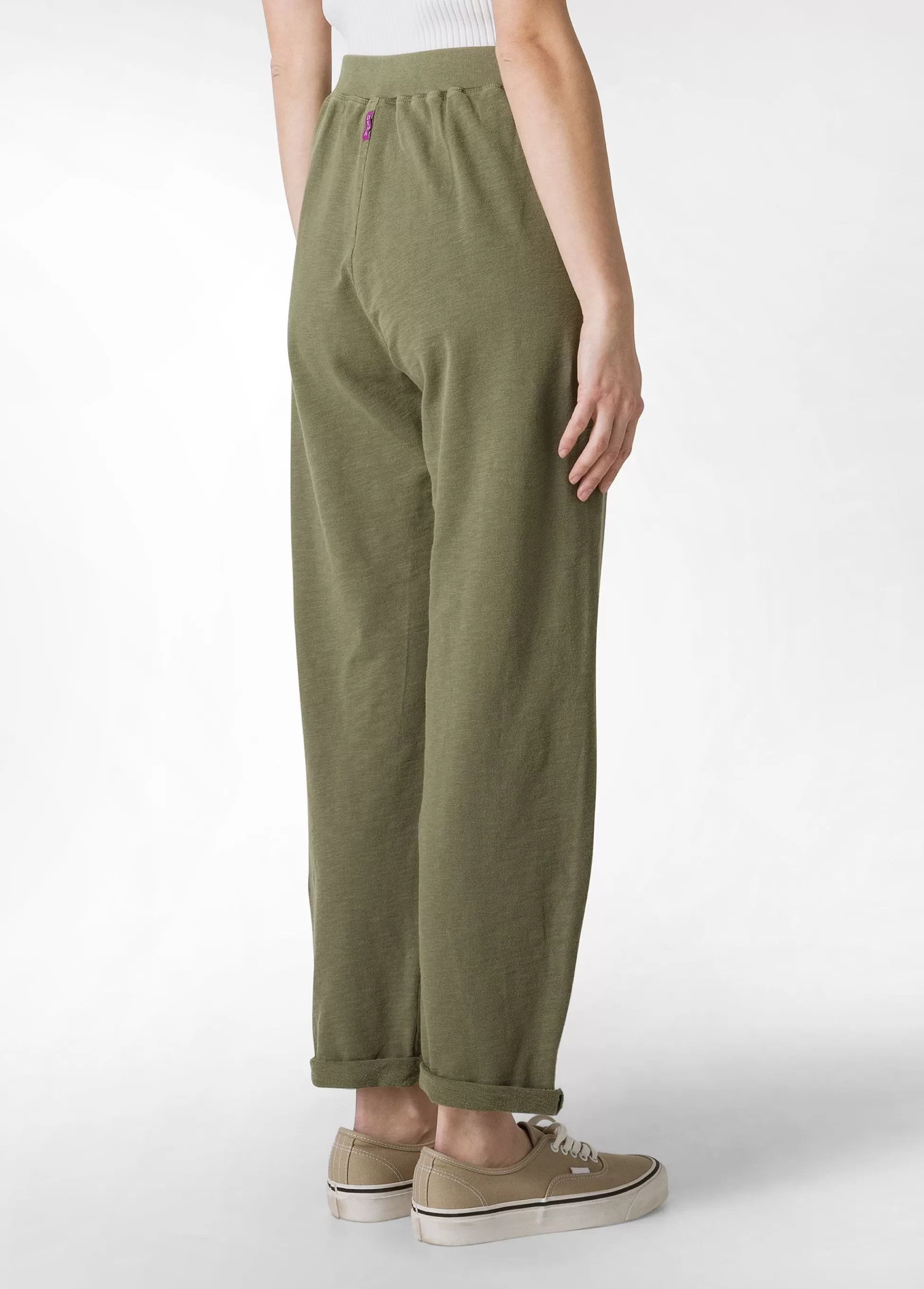 Donna DEHA Pantaloni*Pantalone In Felpa Fiammata Vintage Verde