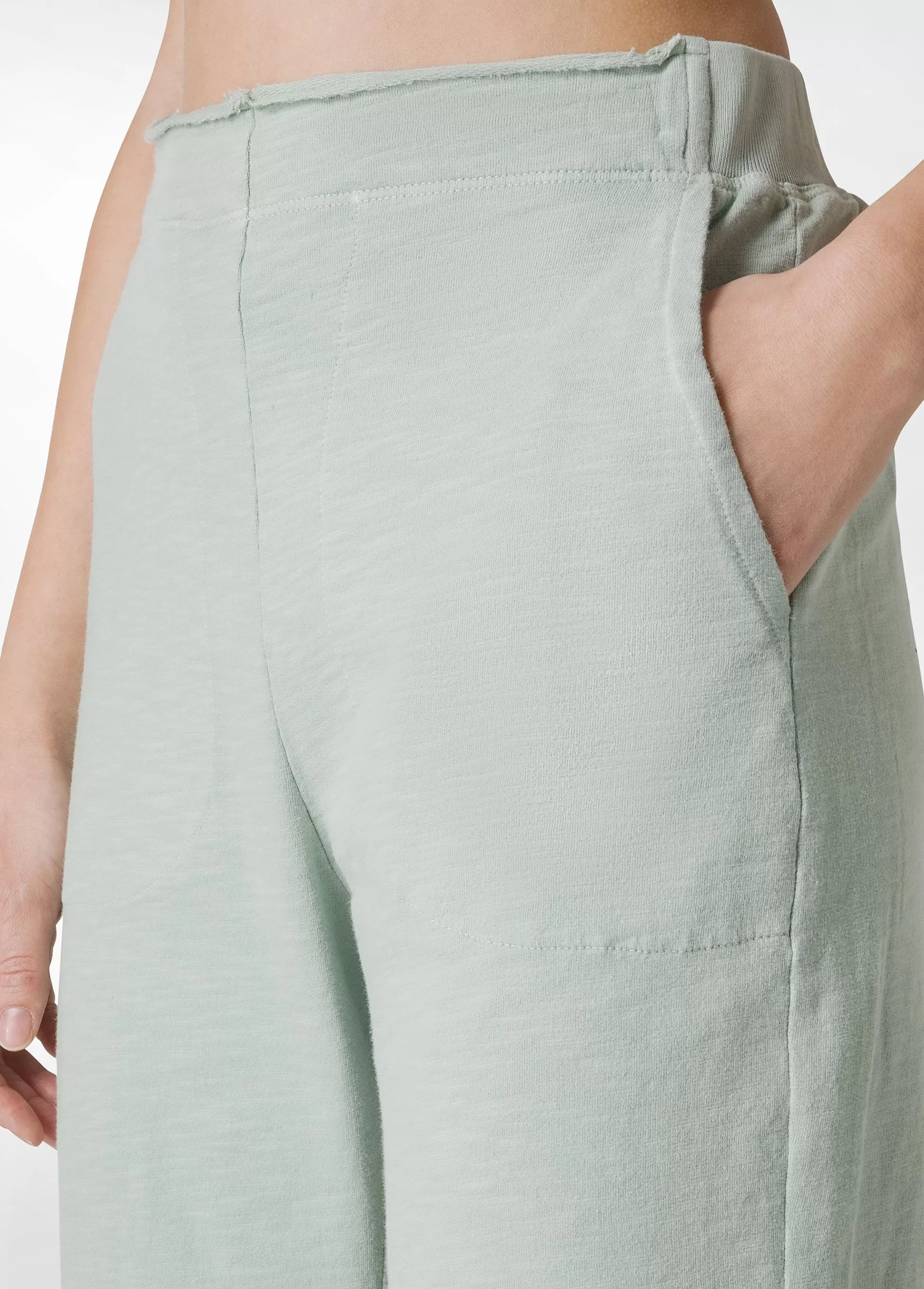 Donna DEHA Pantaloni*Pantalone In Felpa Fiammata Vintage Verde