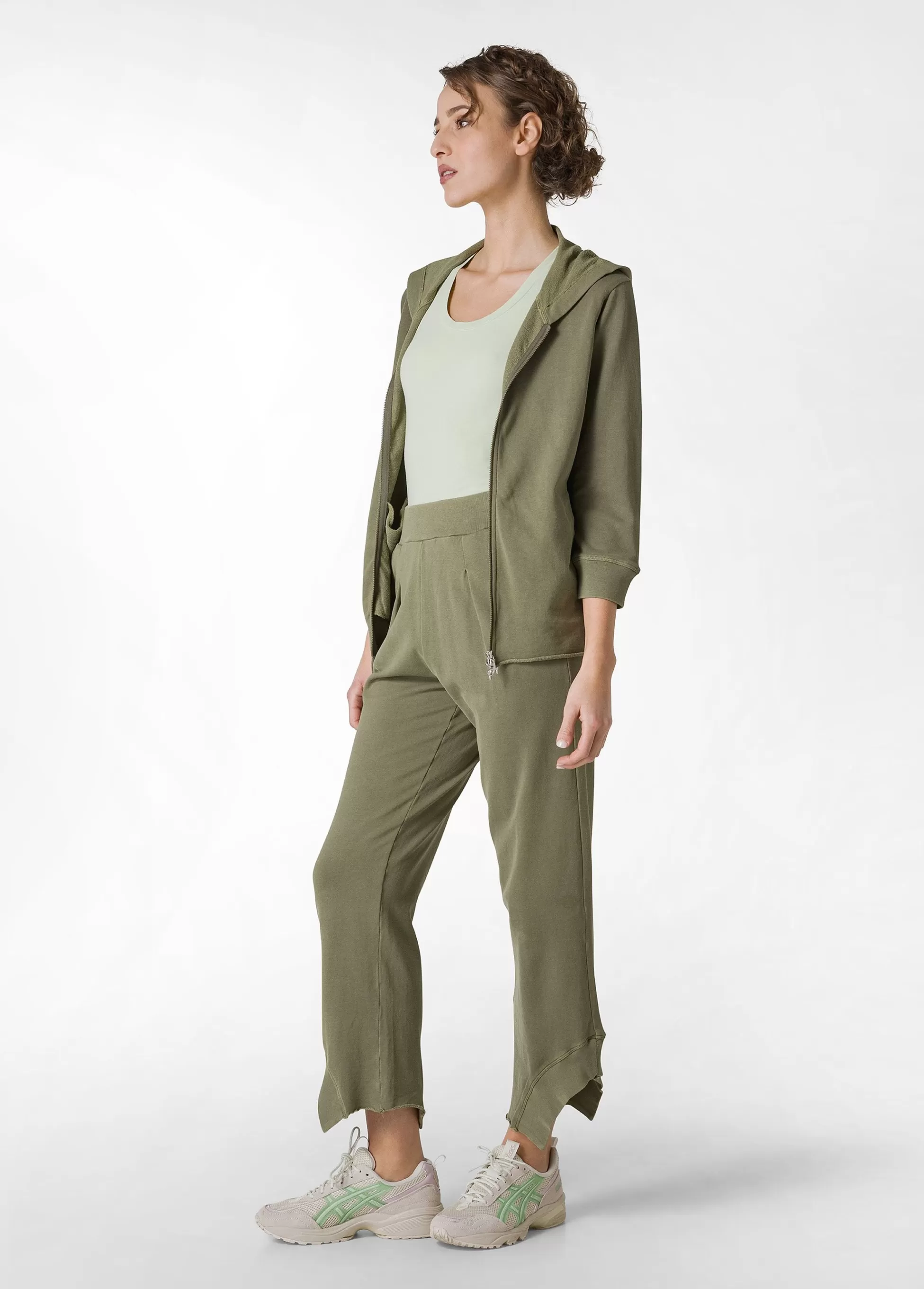 Donna DEHA Pantaloni*Pantalone Relaxed In Felpa Organica Effetto Vintag