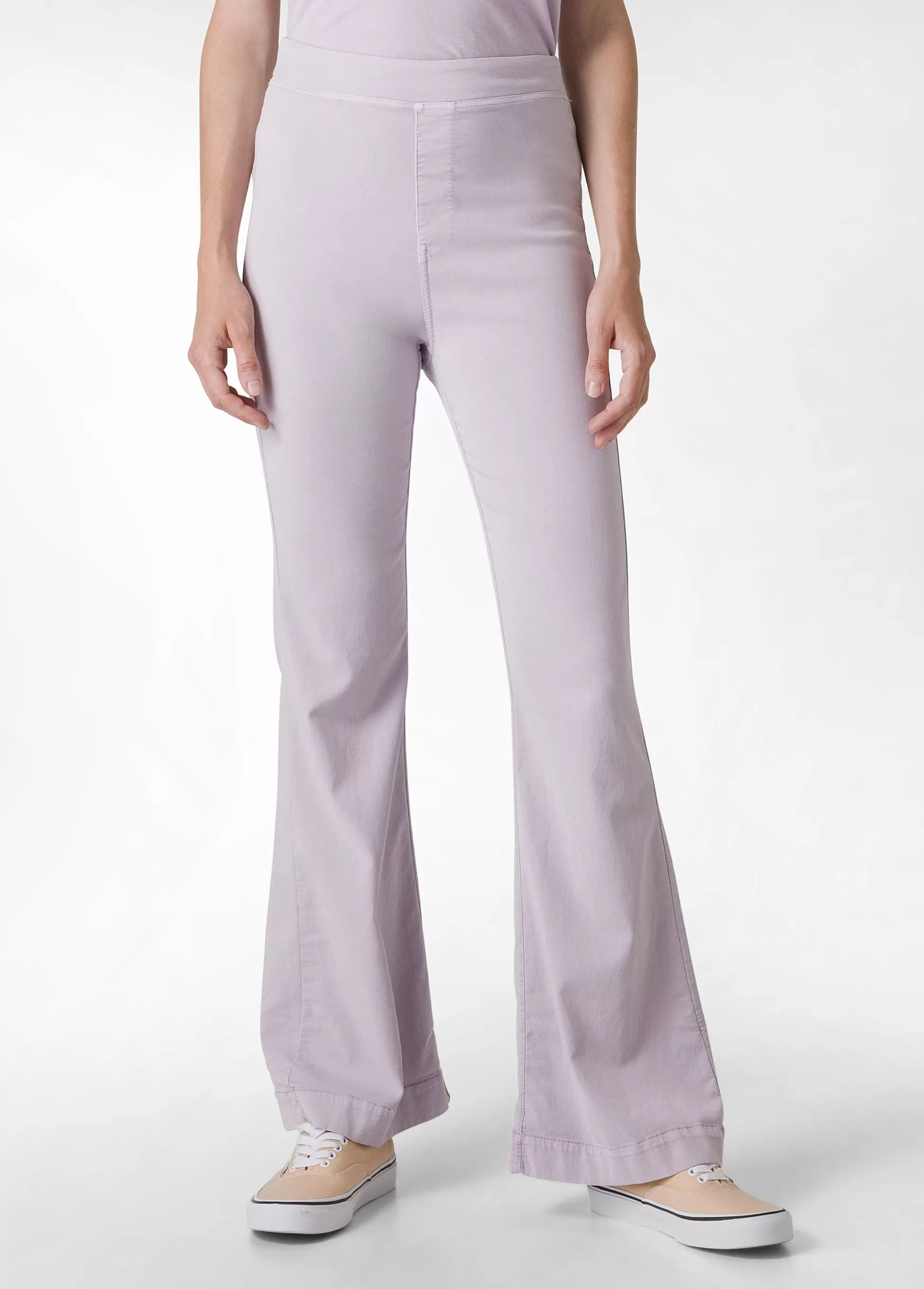 Donna DEHA Pantaloni*Pantalone Svasato In Gabardine Vintage Viola