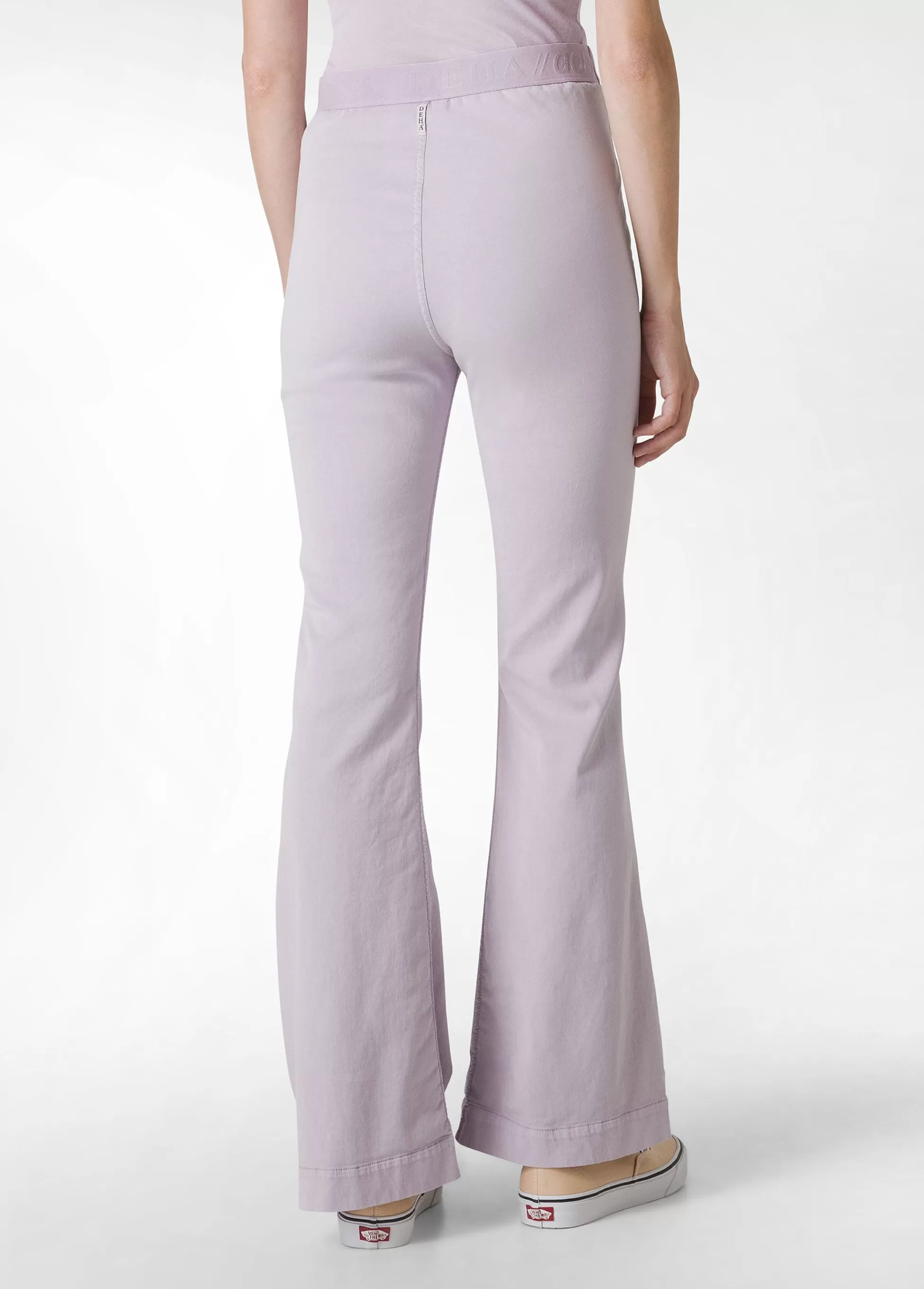 Donna DEHA Pantaloni*Pantalone Svasato In Gabardine Vintage Viola