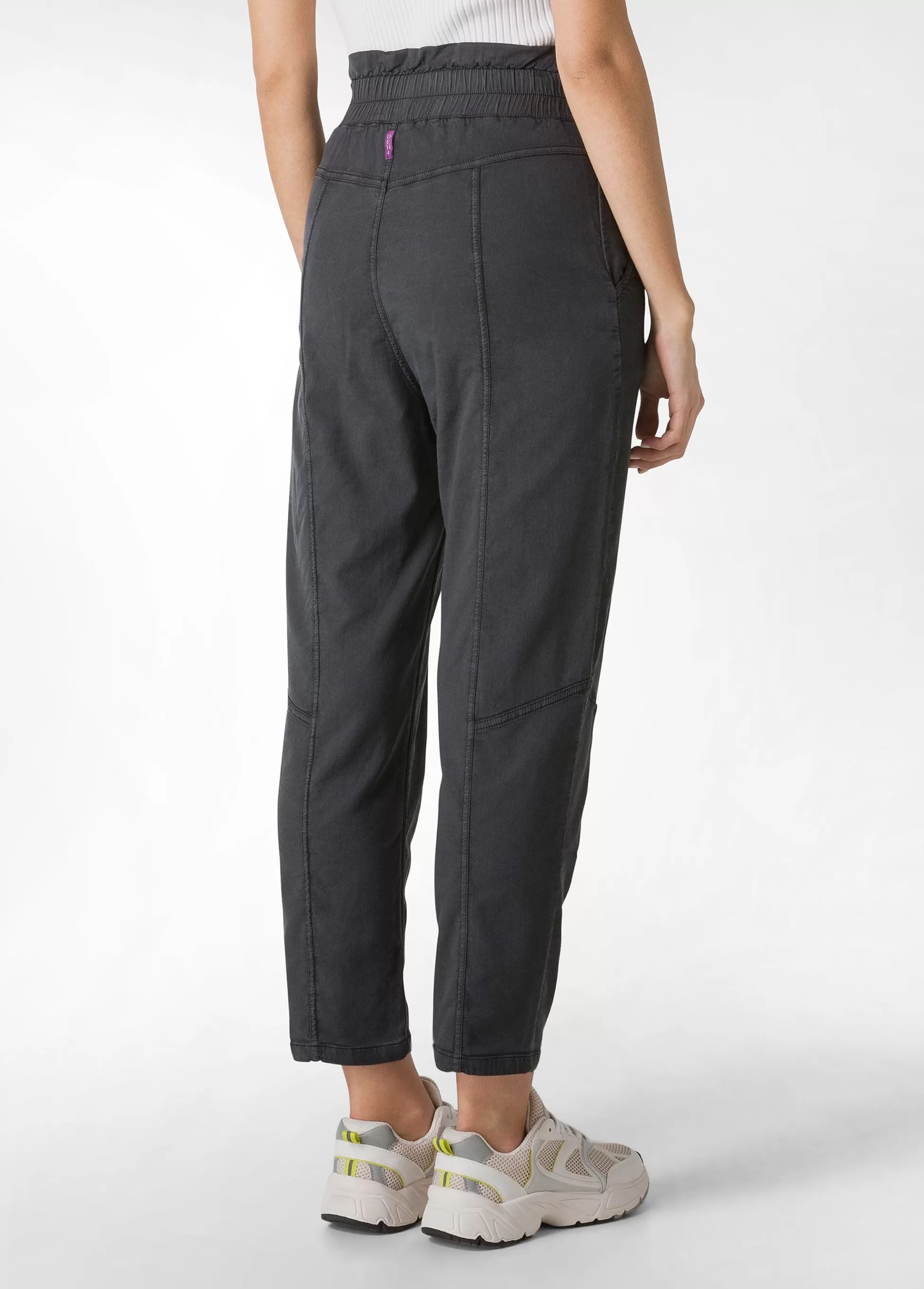 Donna DEHA Pantaloni*Pantalone Vita Alta In Gabardine Vintage Nero