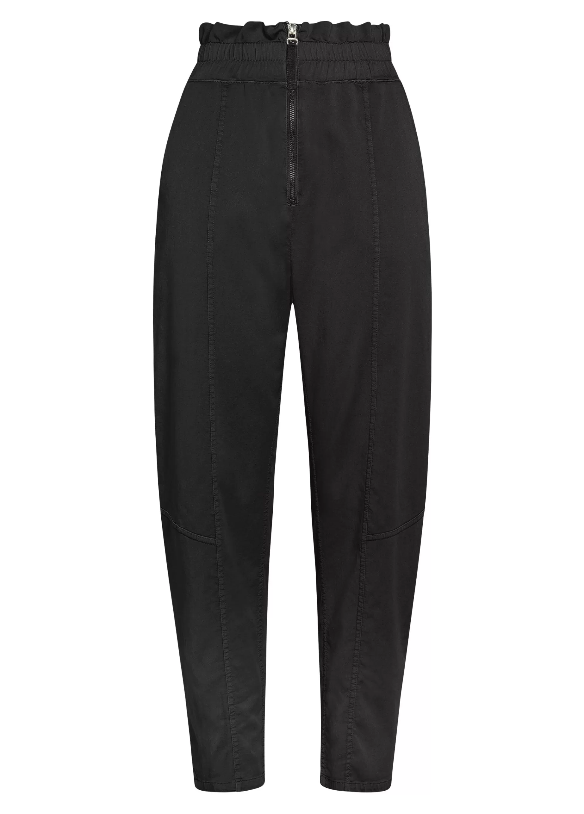 Donna DEHA Pantaloni*Pantalone Vita Alta In Gabardine Vintage Nero