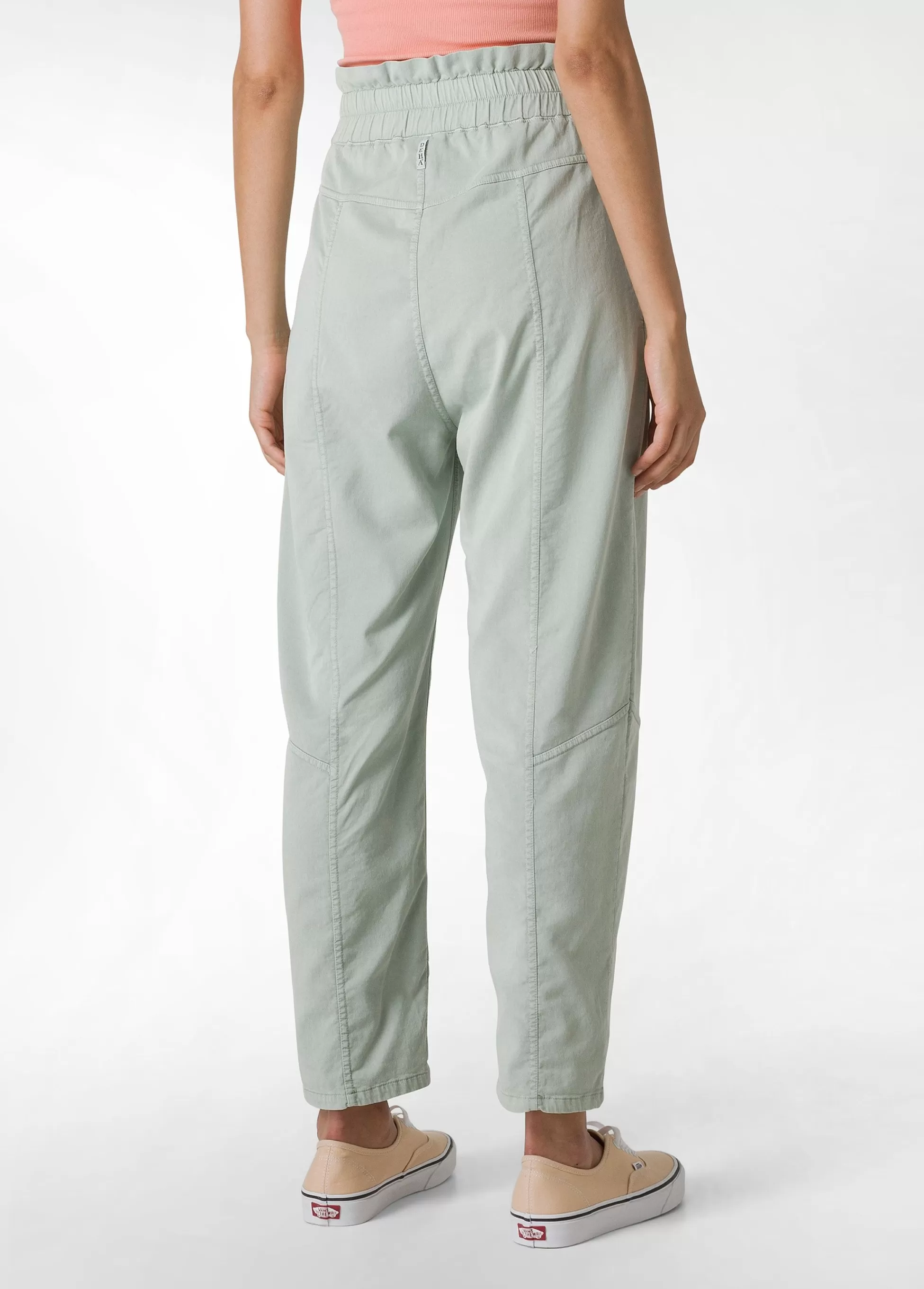 Donna DEHA Pantaloni*Pantalone Vita Alta In Gabardine Vintage Verde