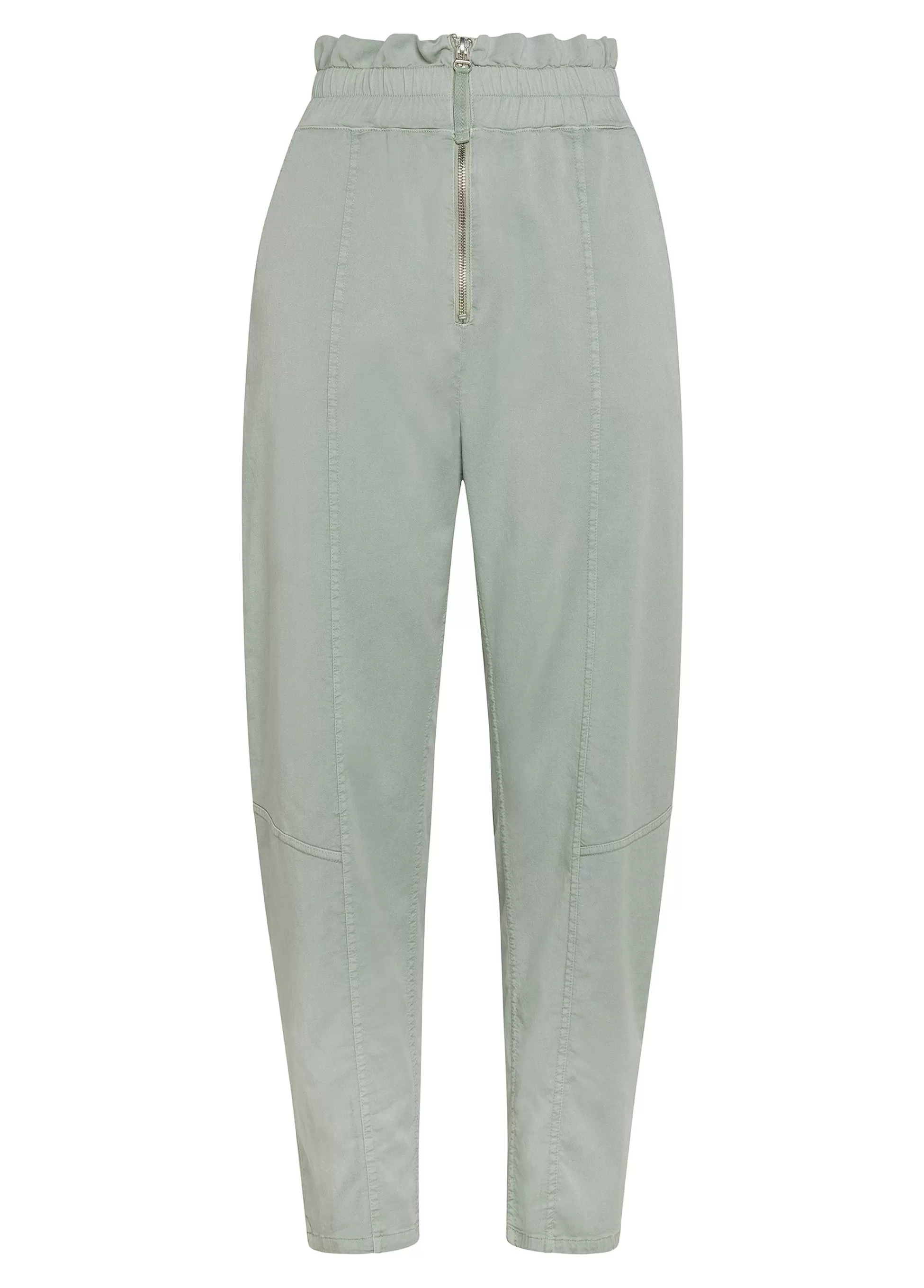 Donna DEHA Pantaloni*Pantalone Vita Alta In Gabardine Vintage Verde