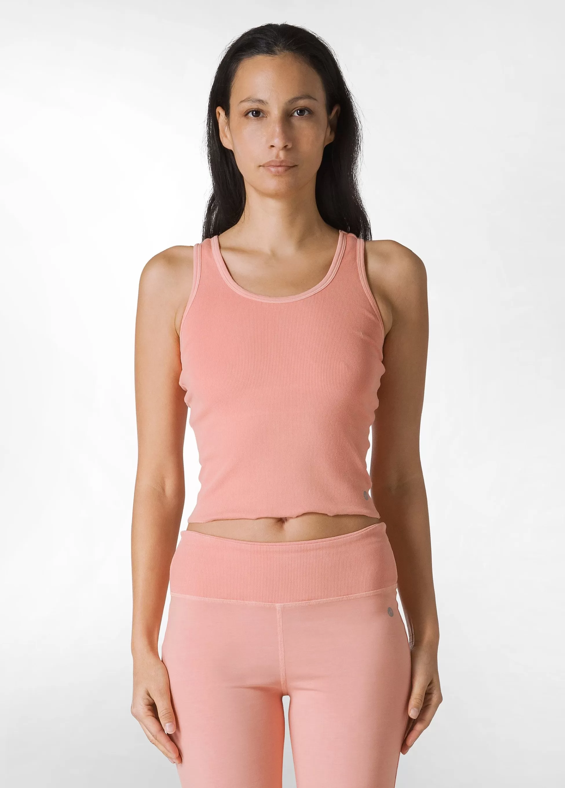 Donna DEHA Top & T-Shirts*Top In Costina Effetto Vintage Arancio