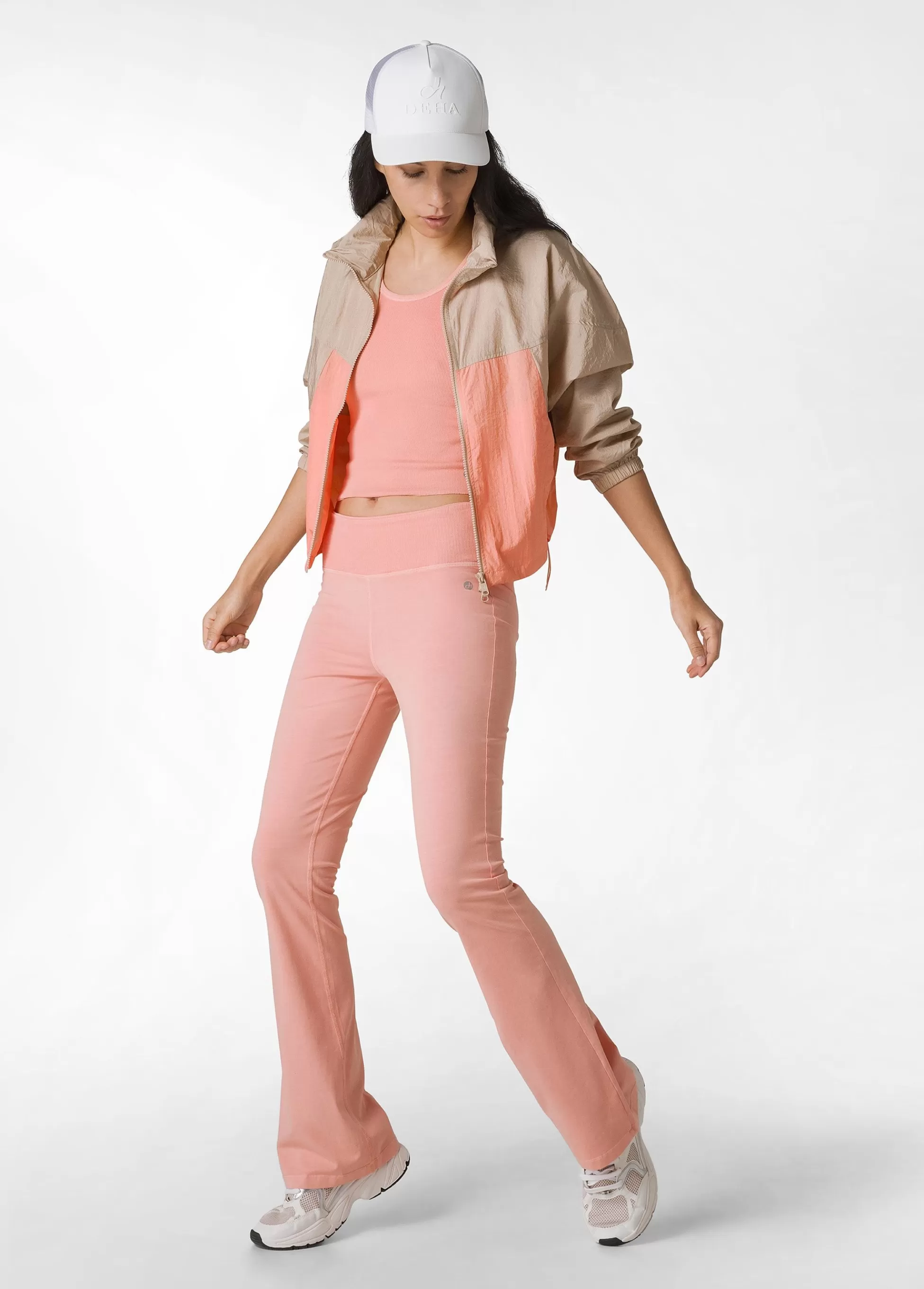 Donna DEHA Top & T-Shirts*Top In Costina Effetto Vintage Arancio