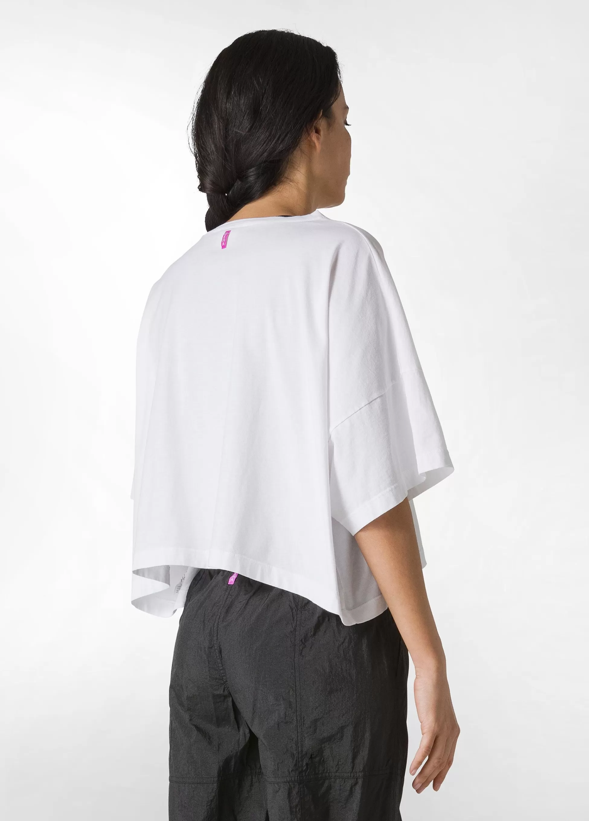 Donna DEHA Top & T-Shirts*T-Shirt Cropped Leggera Effetto Vintage Bianco