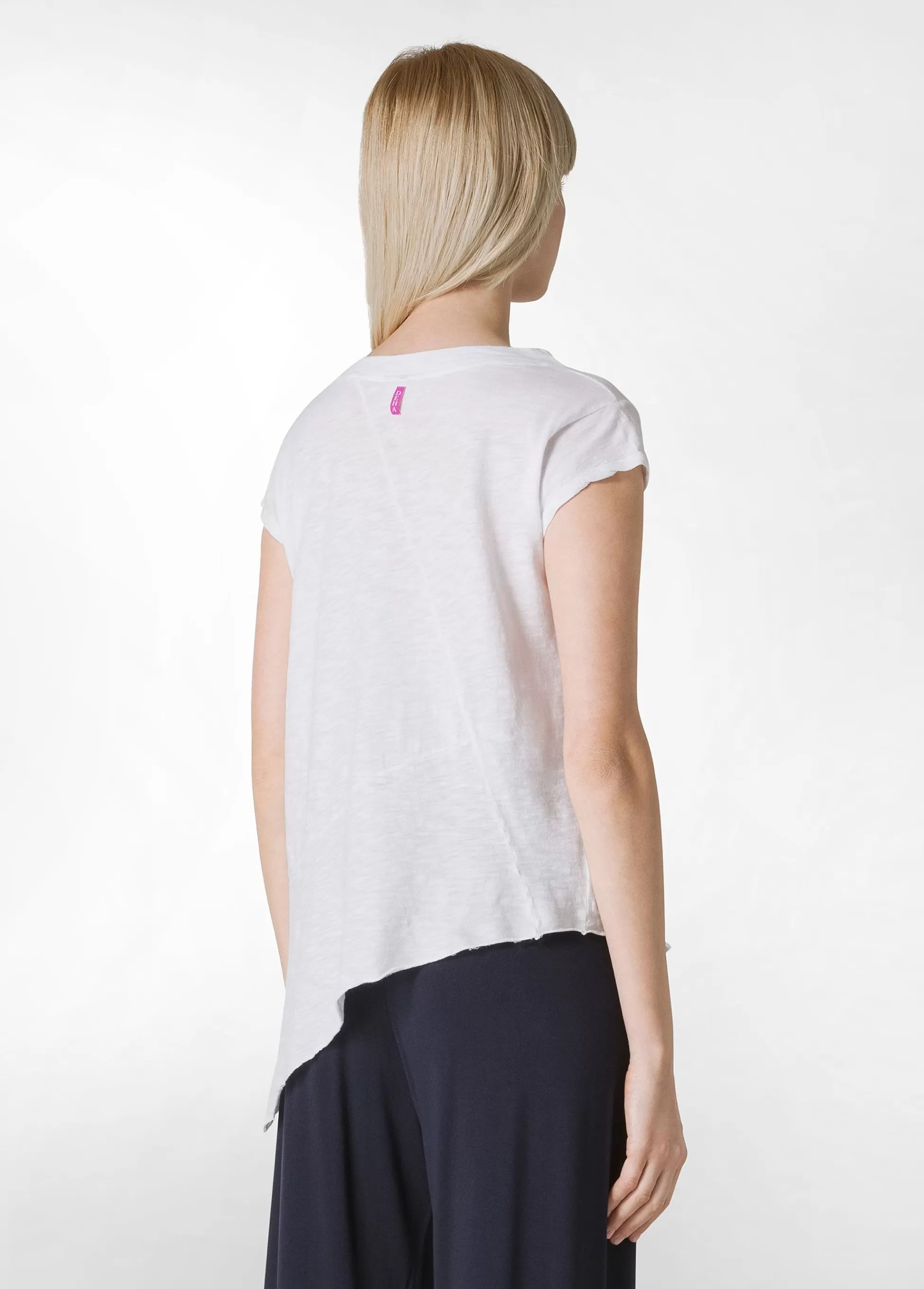 Donna DEHA Top & T-Shirts*T-Shirt Fiammata Effetto Vintage Bianco