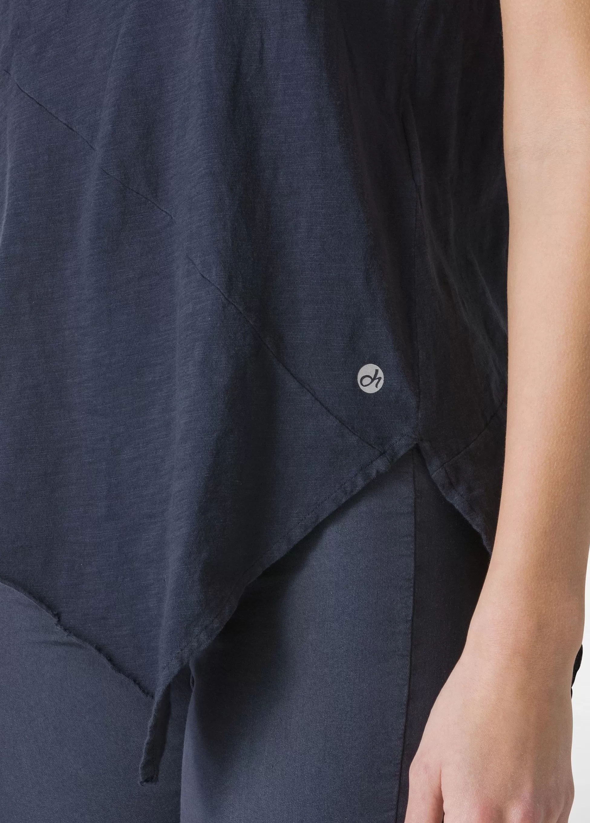 Donna DEHA Top & T-Shirts*T-Shirt Fiammata Effetto Vintage Blu