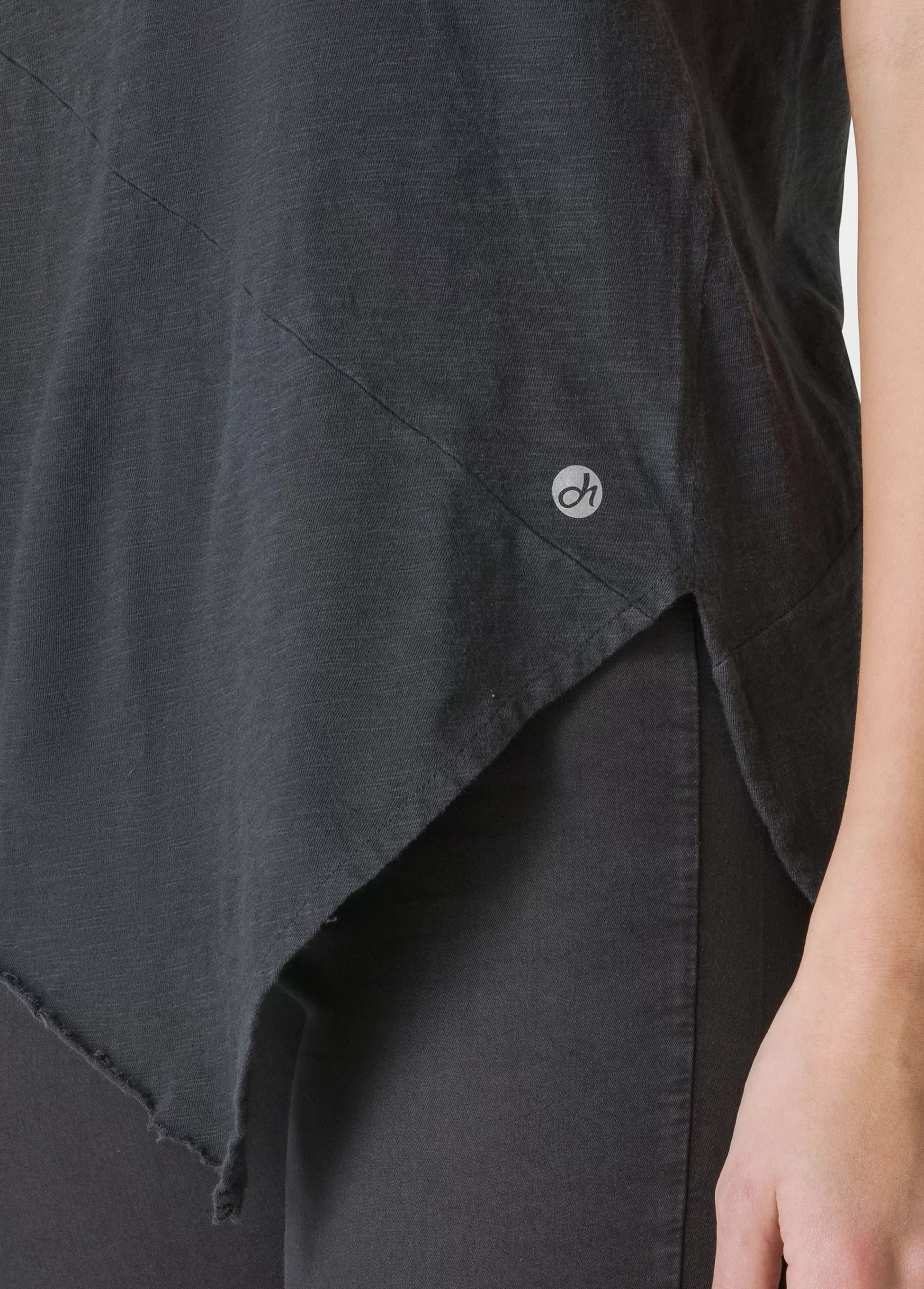 Donna DEHA Top & T-Shirts*T-Shirt Fiammata Effetto Vintage Nero